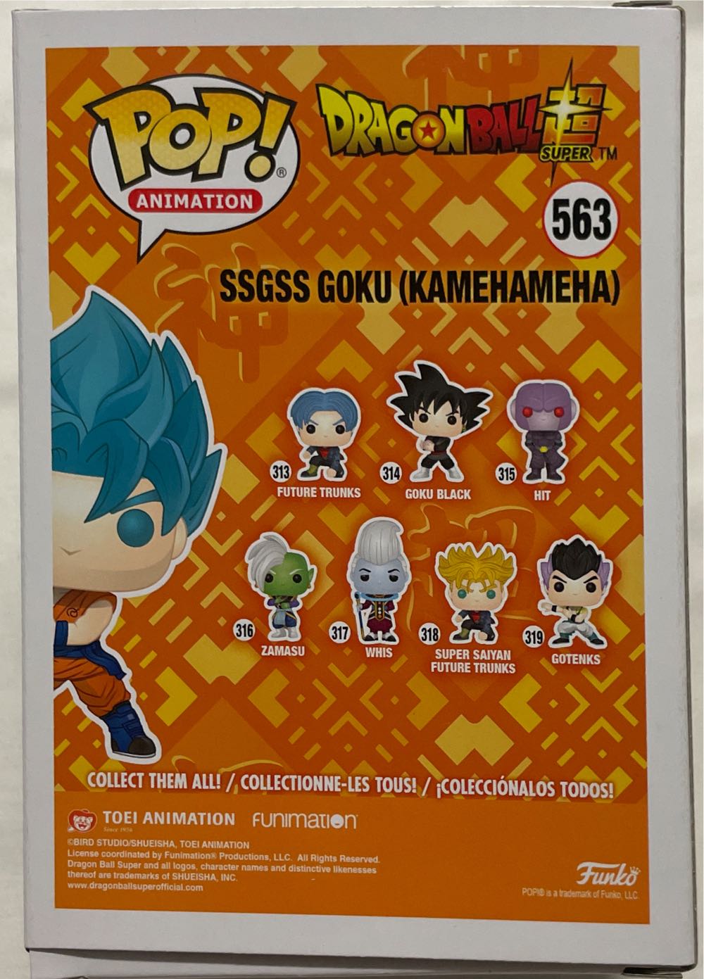 Dragonball Super: SSGSS Goku (Kamehameha) #563 Chalice Collectables Exclusive - Dragon Ball Z vinyl figure collectible [Barcode 889698376914] - Main Image 2
