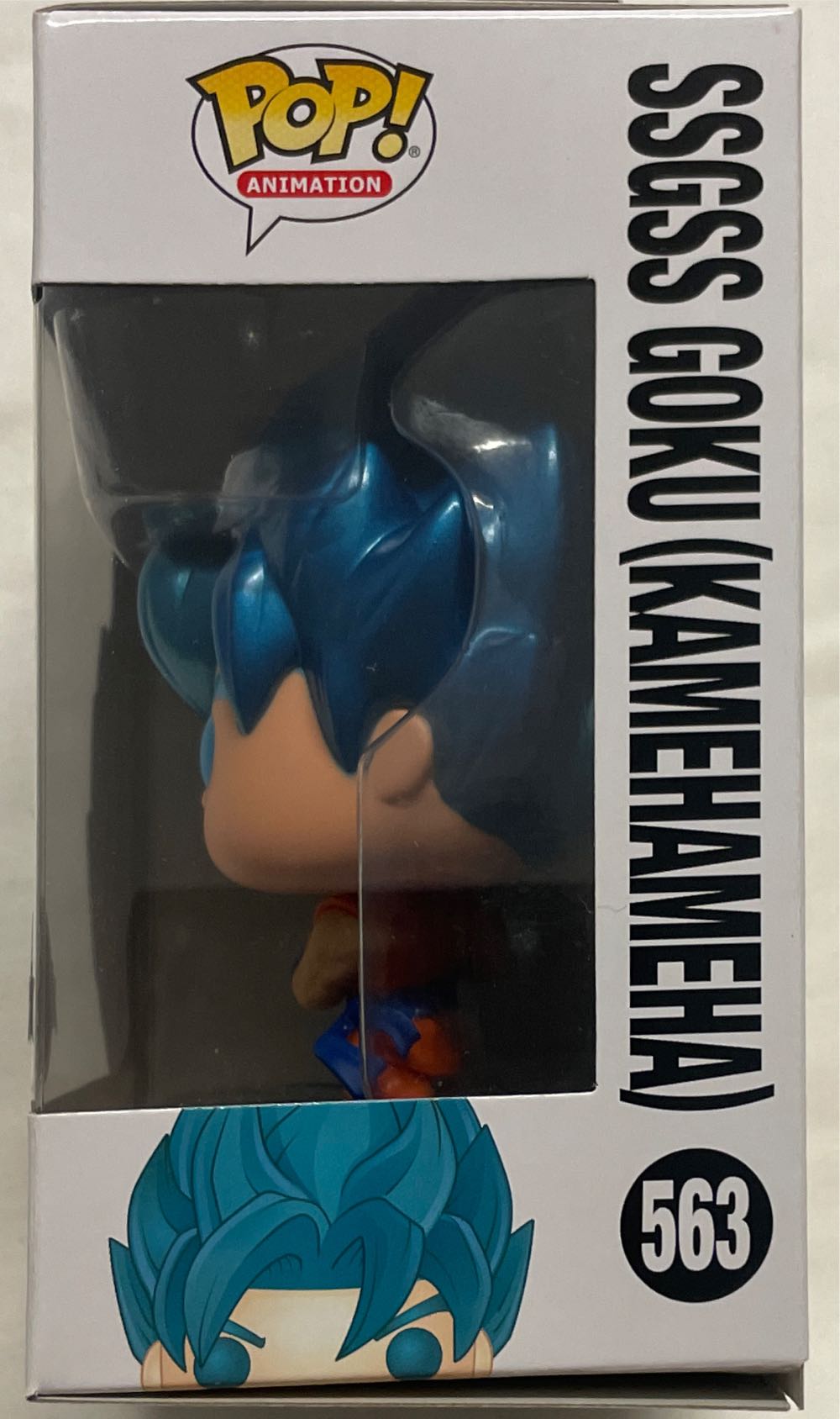 Dragonball Super: SSGSS Goku (Kamehameha) #563 Chalice Collectables Exclusive - Dragon Ball Z vinyl figure collectible [Barcode 889698376914] - Main Image 3
