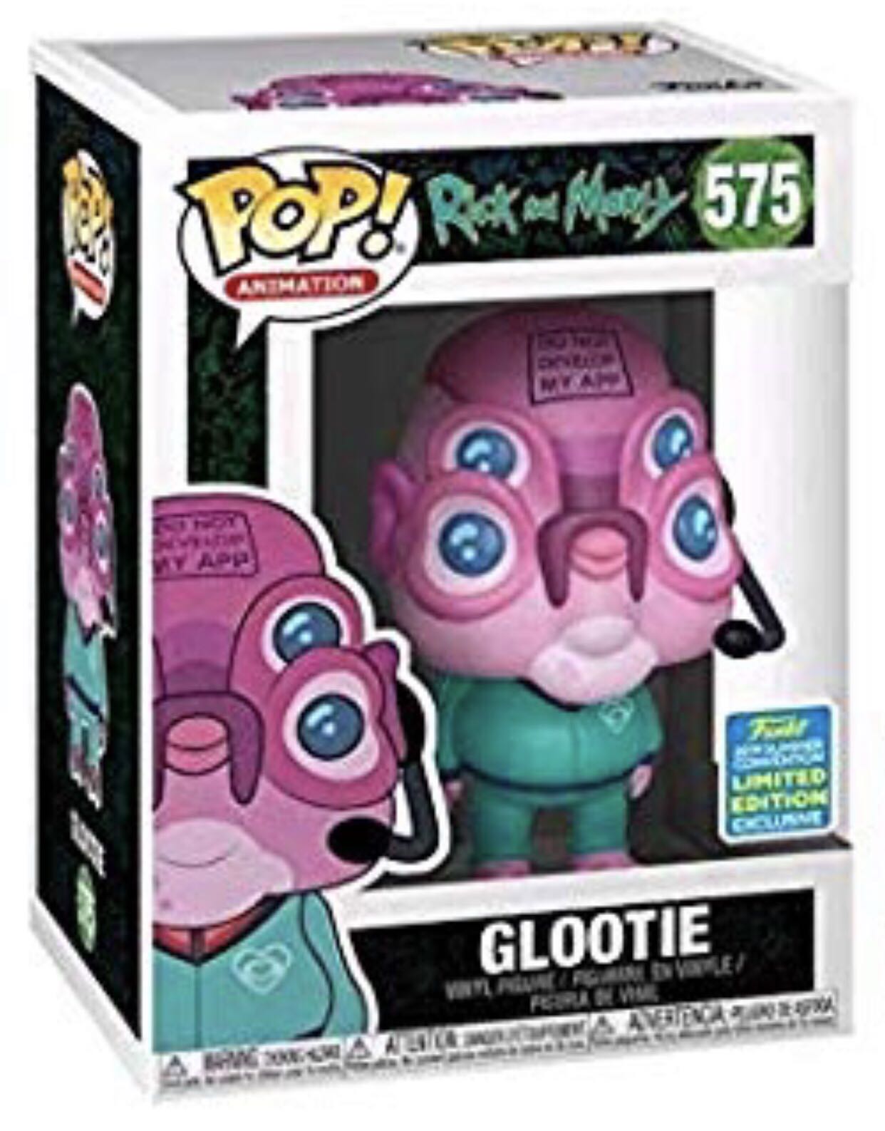 Glootie - Rick & Morty vinyl figure collectible [Barcode 889698403863] - Main Image 3