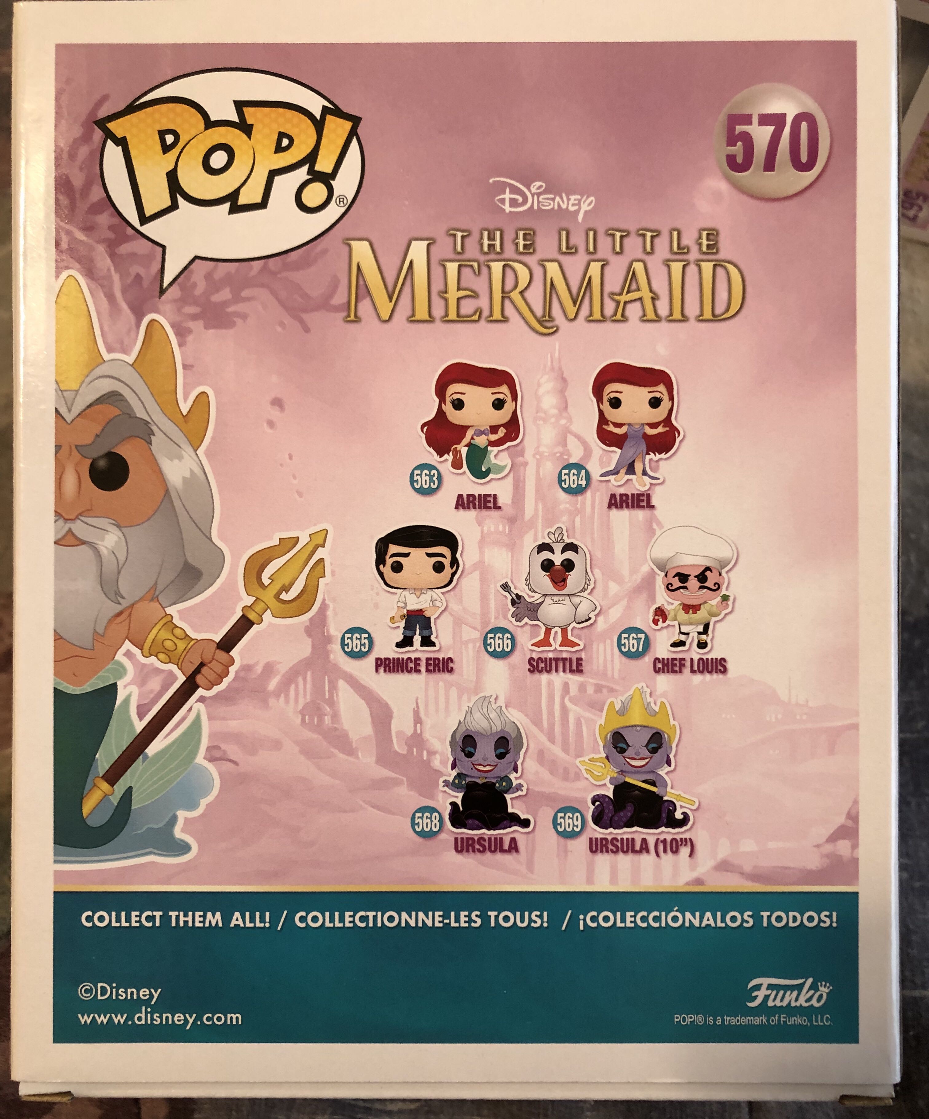 The Little Mermaid: King Triton - The Little Mermaid vinyl figure collectible [Barcode 889698396929] - Main Image 2