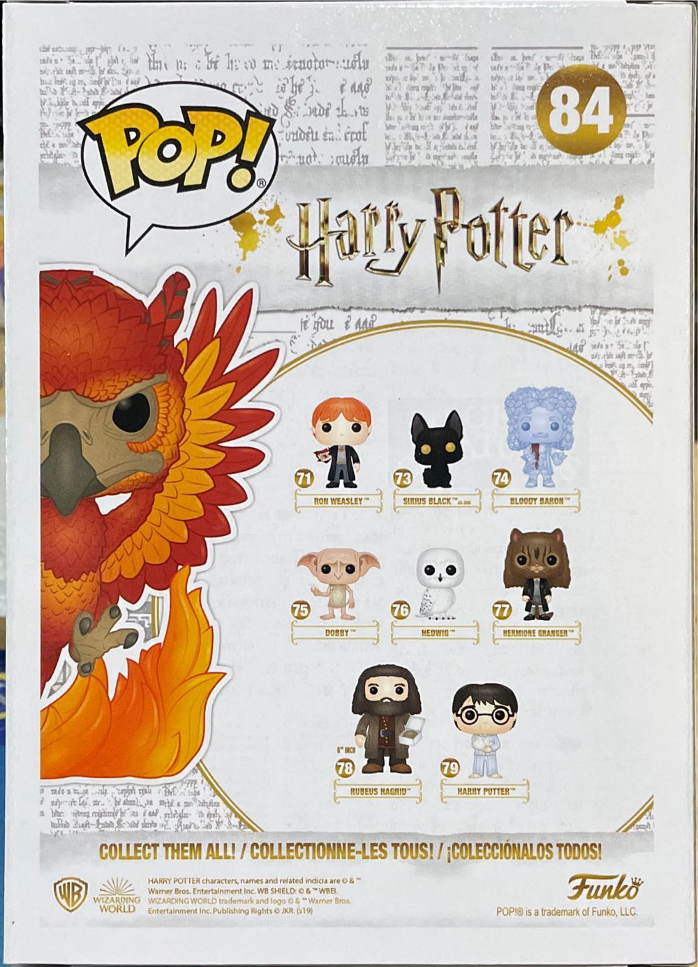 Fawkes Flocked - Harry Potter vinyl figure collectible [Barcode 11862606] - Main Image 2