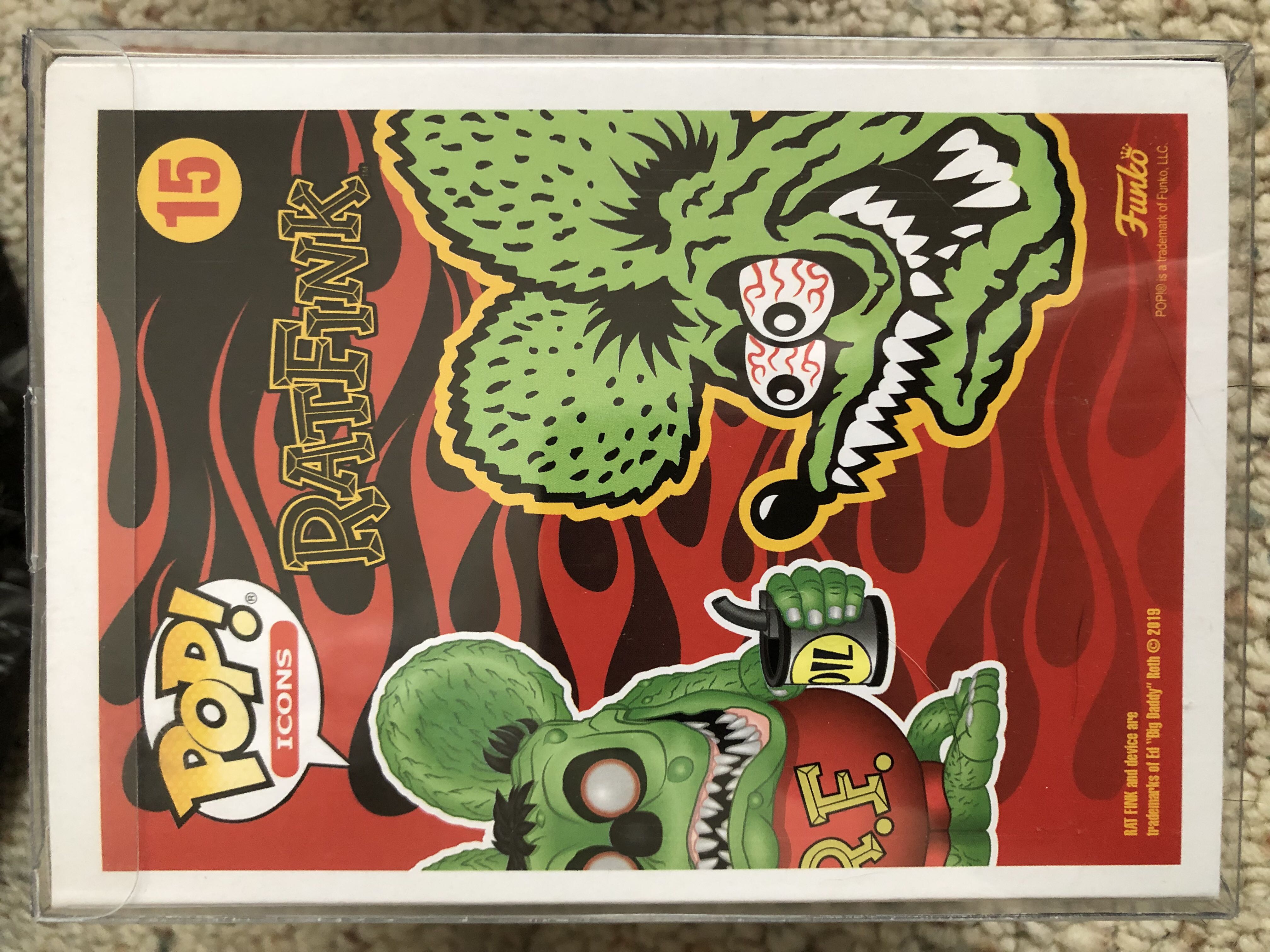 Rat Fink (Chrome) (Black)  vinyl figure collectible [Barcode 889698423663] - Main Image 2