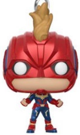 Captain Marvel Pop Keychain - Captain Marvel vinyl figure collectible - Main Image 2