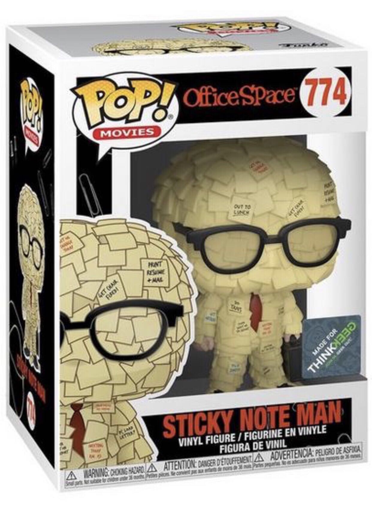 Sticky Note Man  vinyl figure collectible [Barcode 889698421355] - Main Image 3