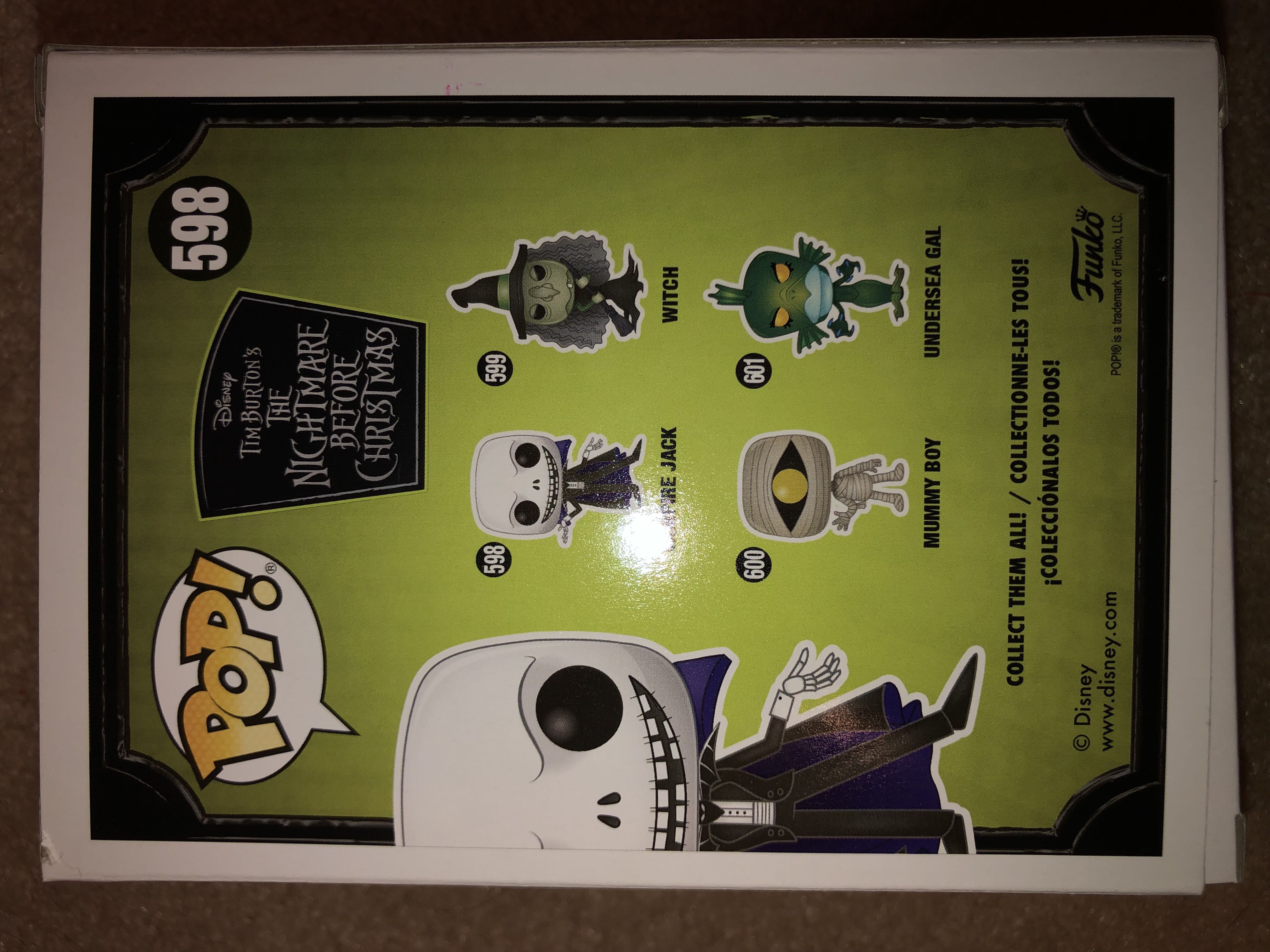 Vampire Jack - The Nightmare Before Christmas vinyl figure collectible [Barcode 889698426725] - Main Image 2