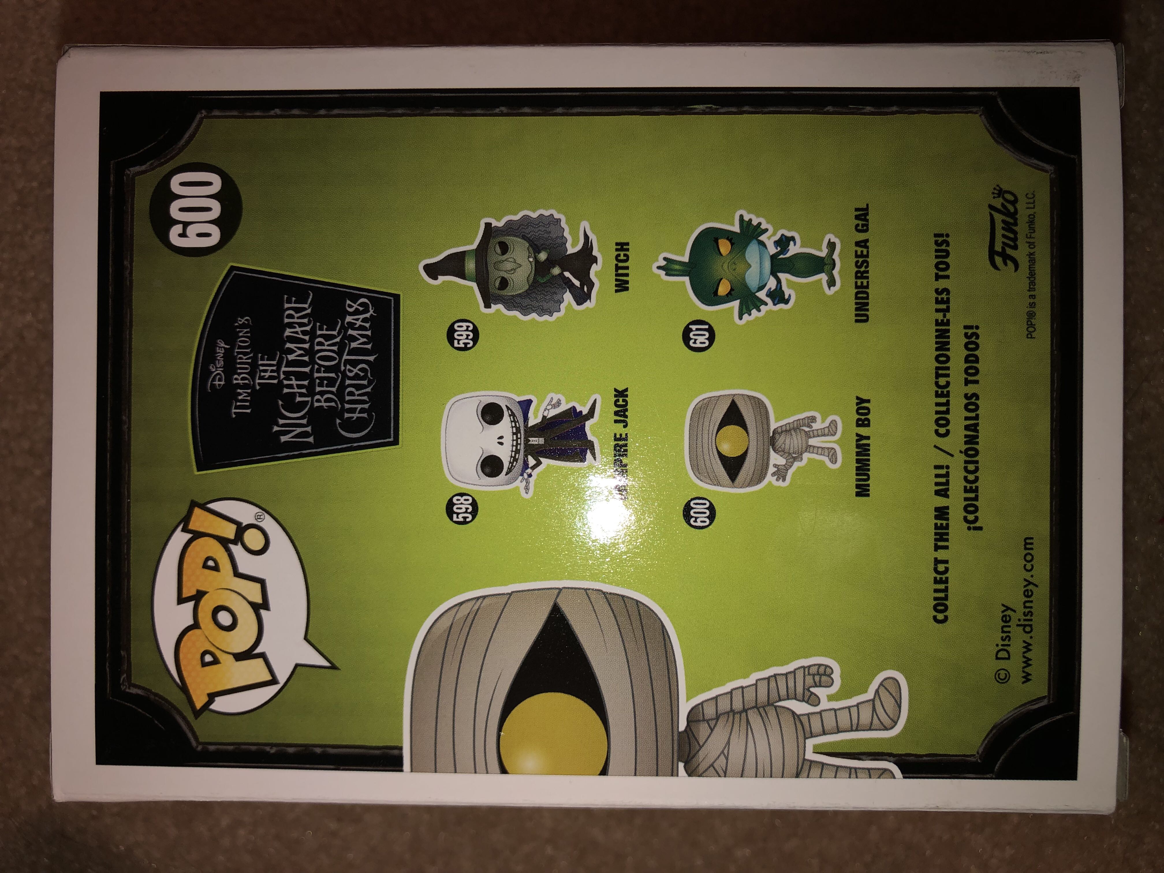 The Nightmare Before Christmas: Mummy Boy - The Nightmare Before Christmas vinyl figure collectible [Barcode 889698426749] - Main Image 2