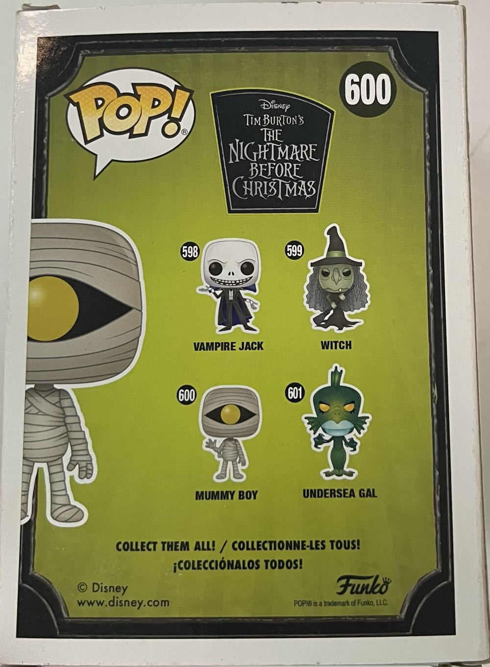 The Nightmare Before Christmas: Mummy Boy - The Nightmare Before Christmas vinyl figure collectible [Barcode 889698426749] - Main Image 4