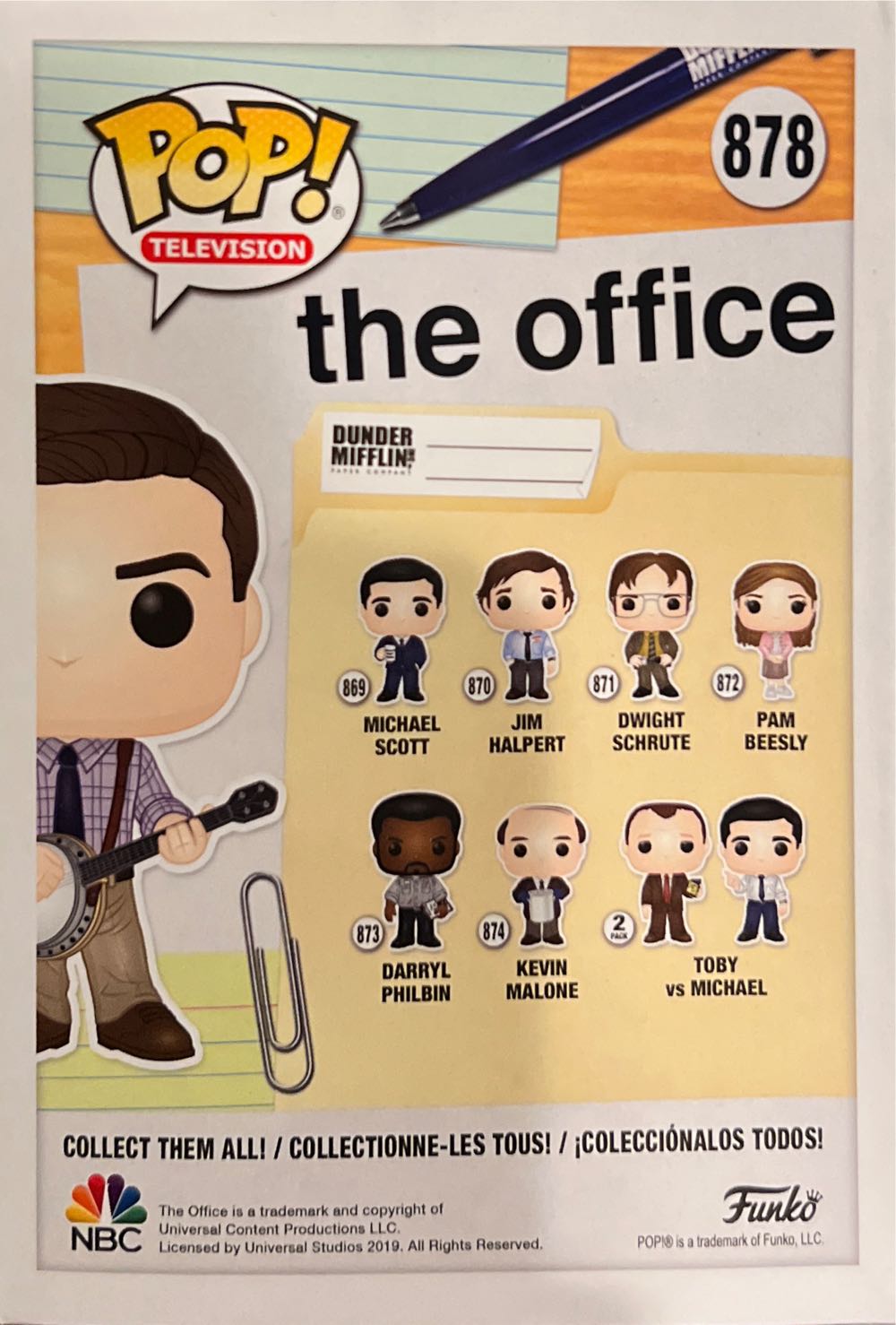 Office:  878 Andy Bernard - Funko vinyl figure collectible [Barcode 889698419000] - Main Image 3