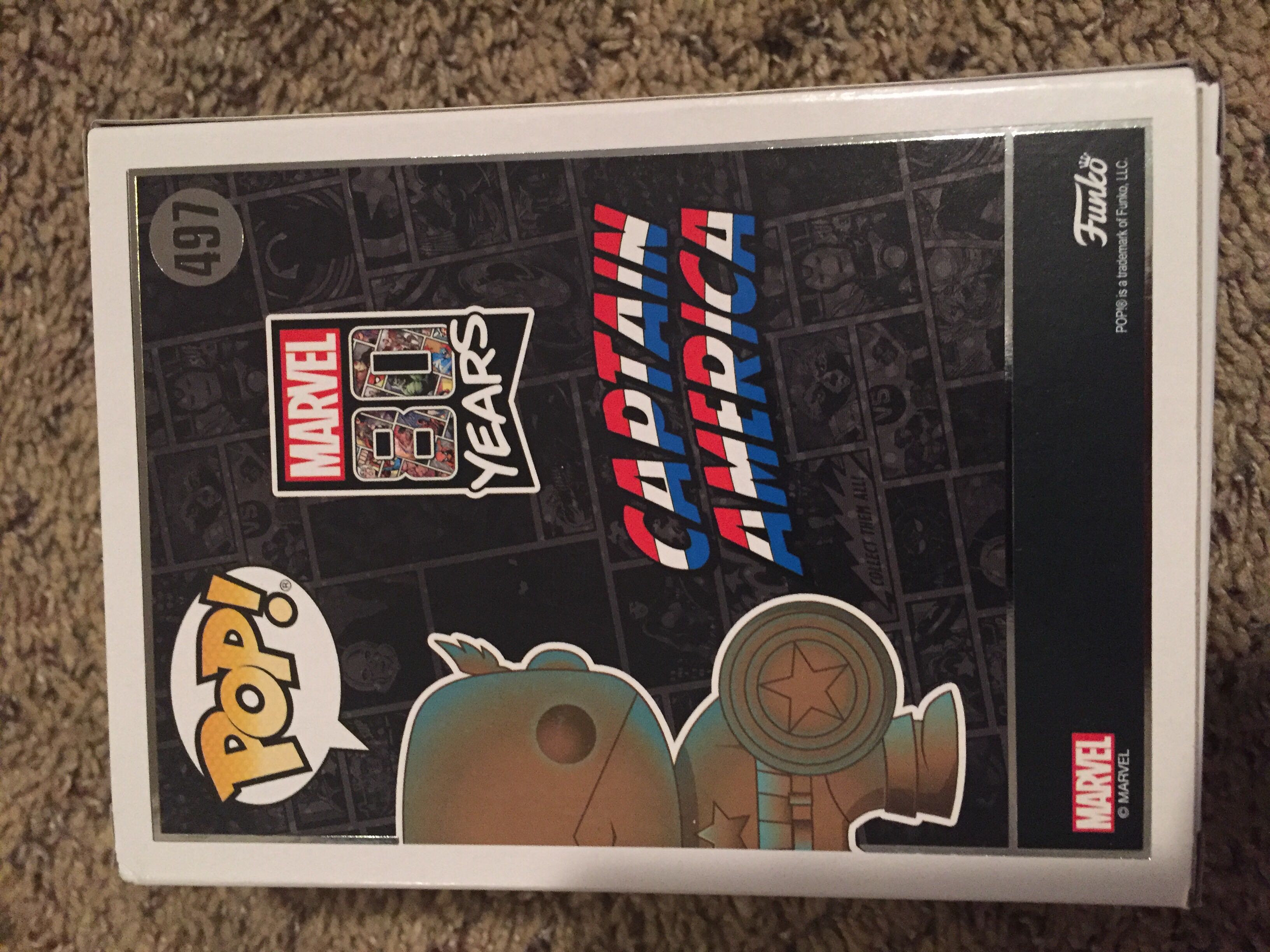 Captain America (Patina) - Captain America vinyl figure collectible [Barcode 889698422185] - Main Image 3