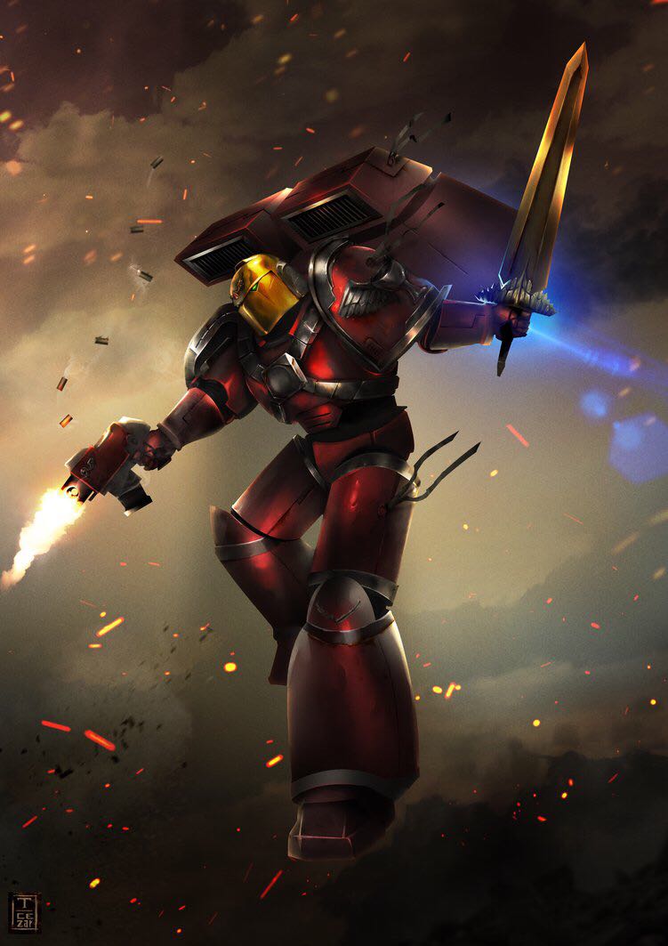 Blood Angel Assault Marine  vinyl figure collectible - Main Image 4