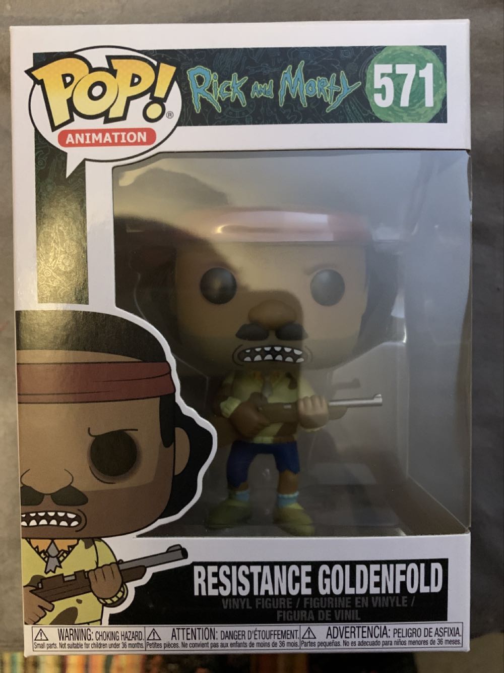 Resistance Goldenfold - 571 Rick And Morty Funko Pop Animation - Rick & Morty vinyl figure collectible [Barcode 889698402569] - Main Image 4