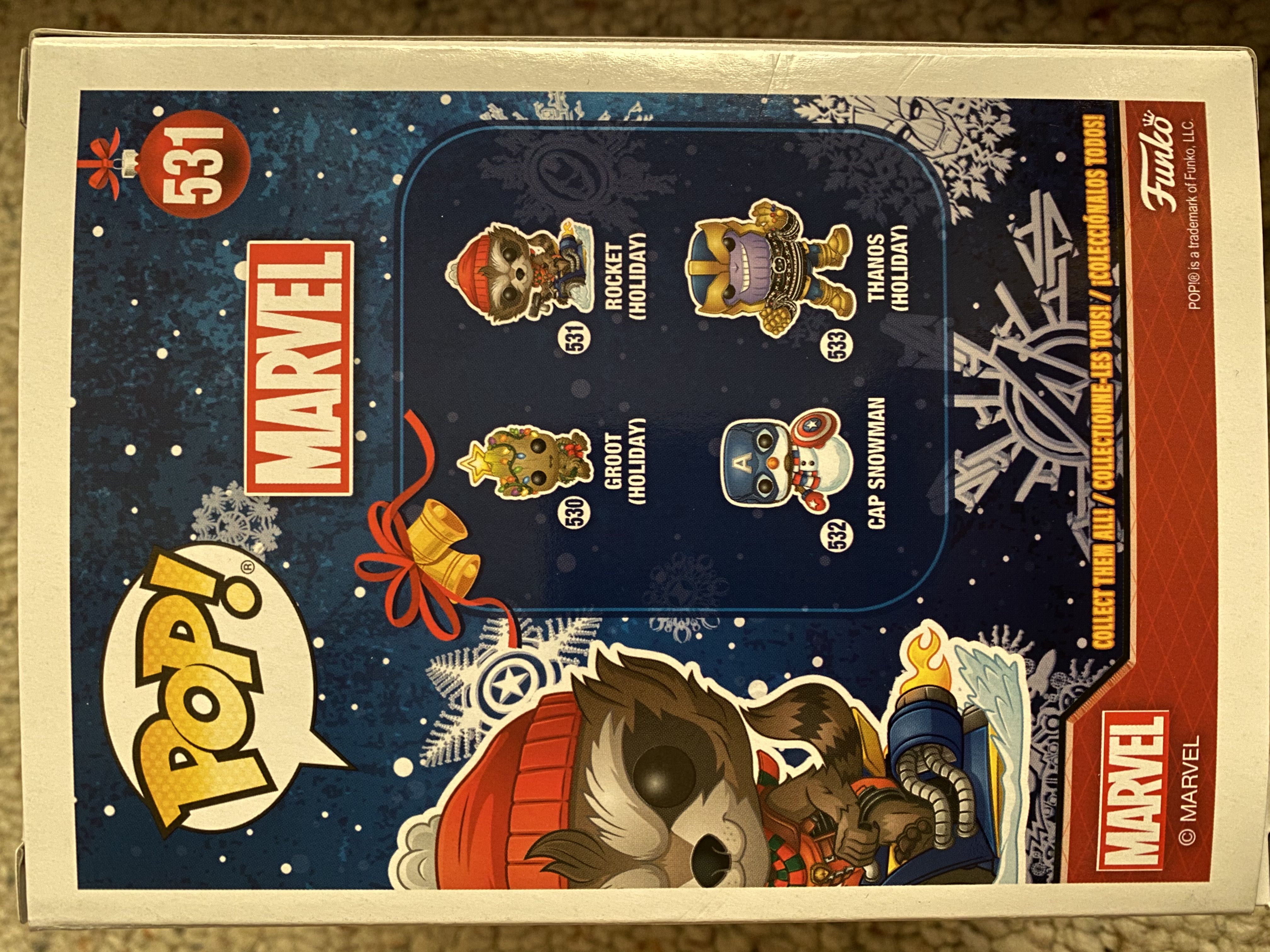 531 Rocket (Holiday) - Guardians of the Galaxy vinyl figure collectible [Barcode 889698433341] - Main Image 2