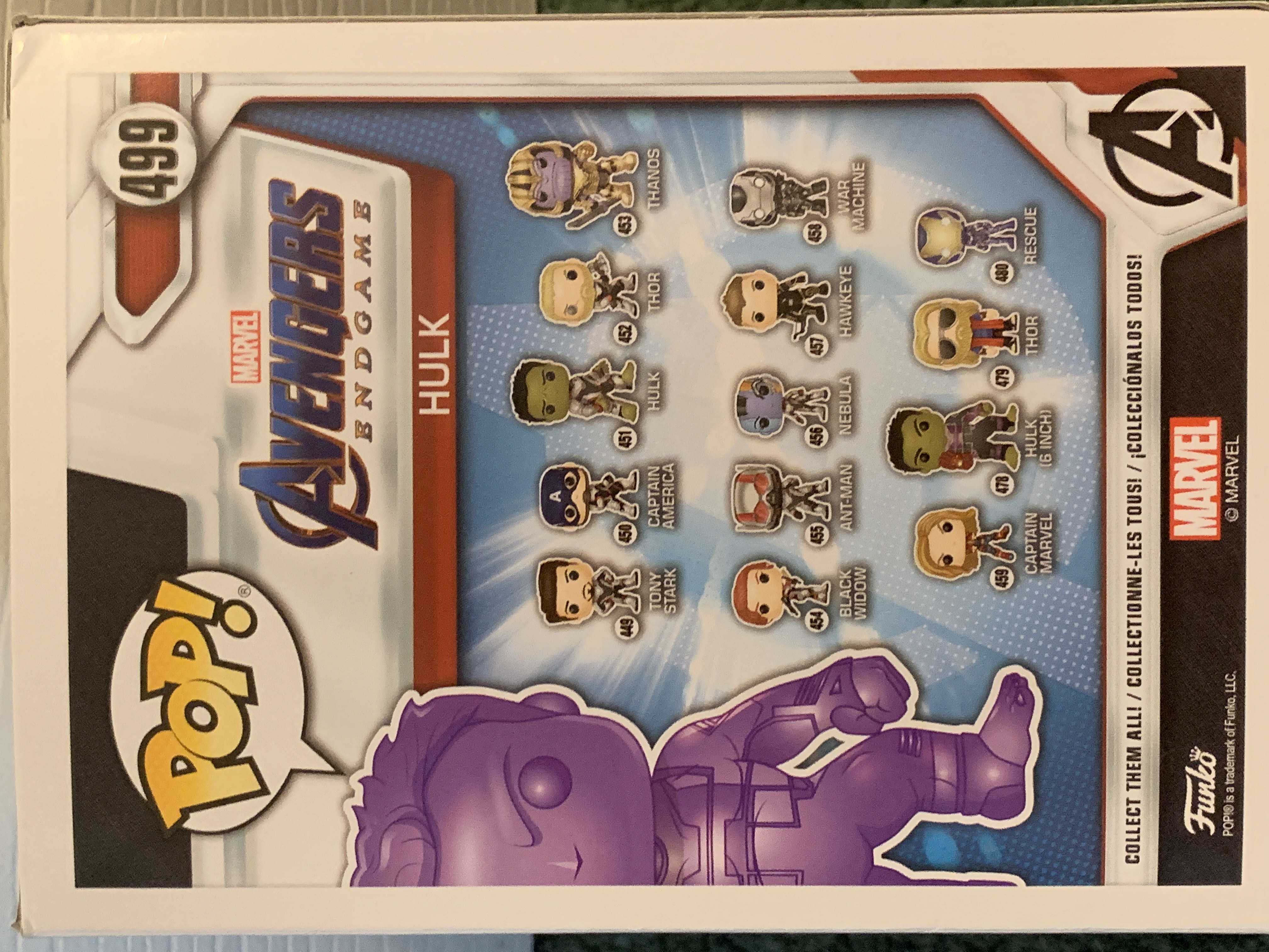 Hulk (Purple Chrome) - Avengers: Endgame vinyl figure collectible [Barcode 889698413589] - Main Image 2