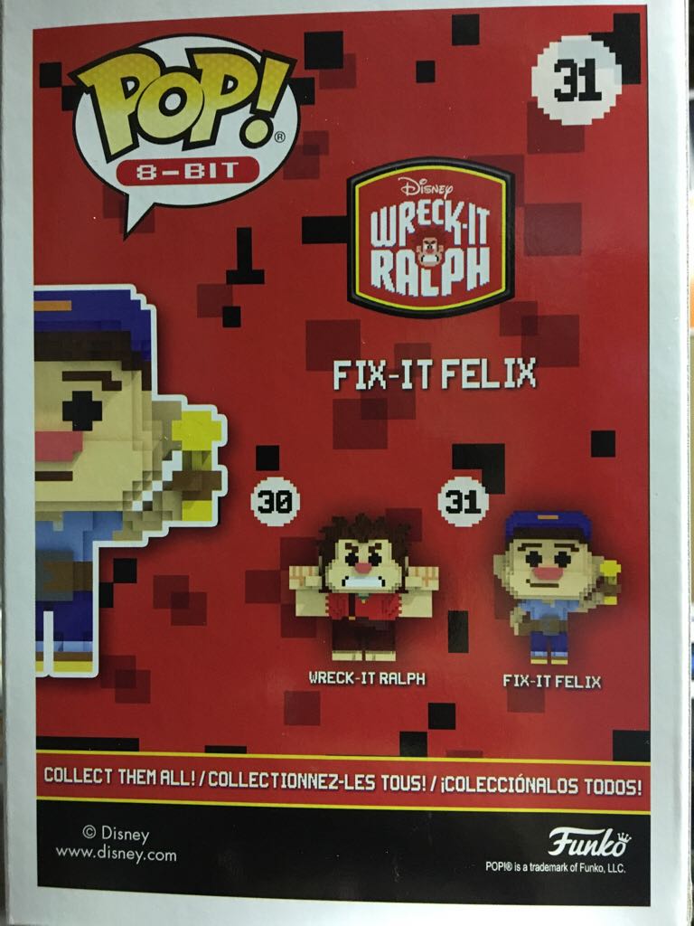 Fix-It Felix (8-bit) - Wreck-It Ralph vinyl figure collectible [Barcode 889698307901] - Main Image 2
