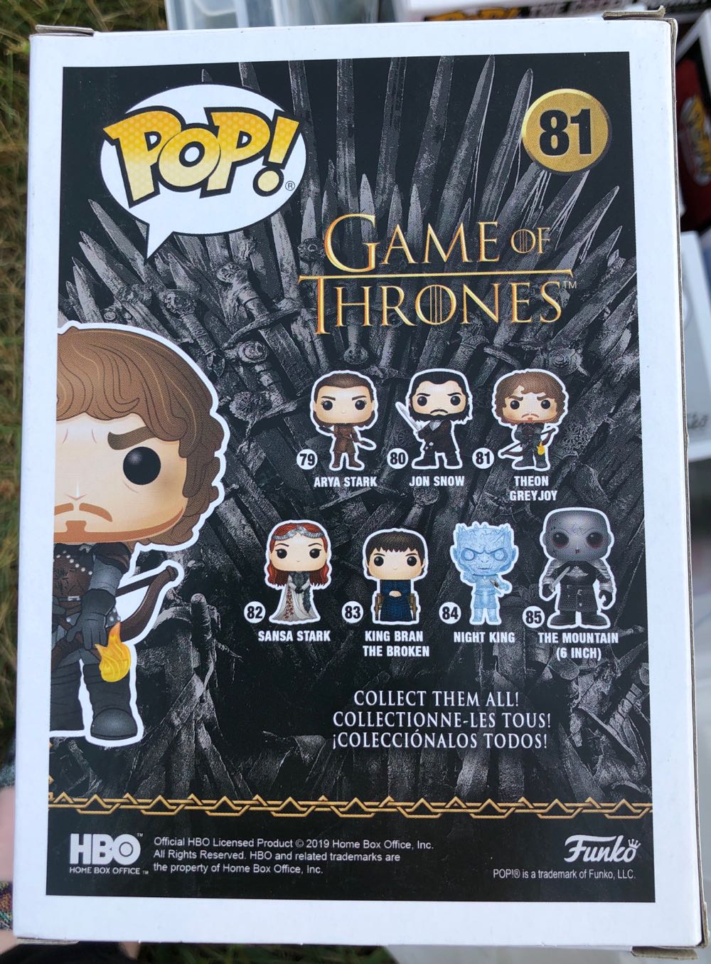 GoT: 81 Theon Greyjoy - Game of Thrones vinyl figure collectible [Barcode 889698448215] - Main Image 2