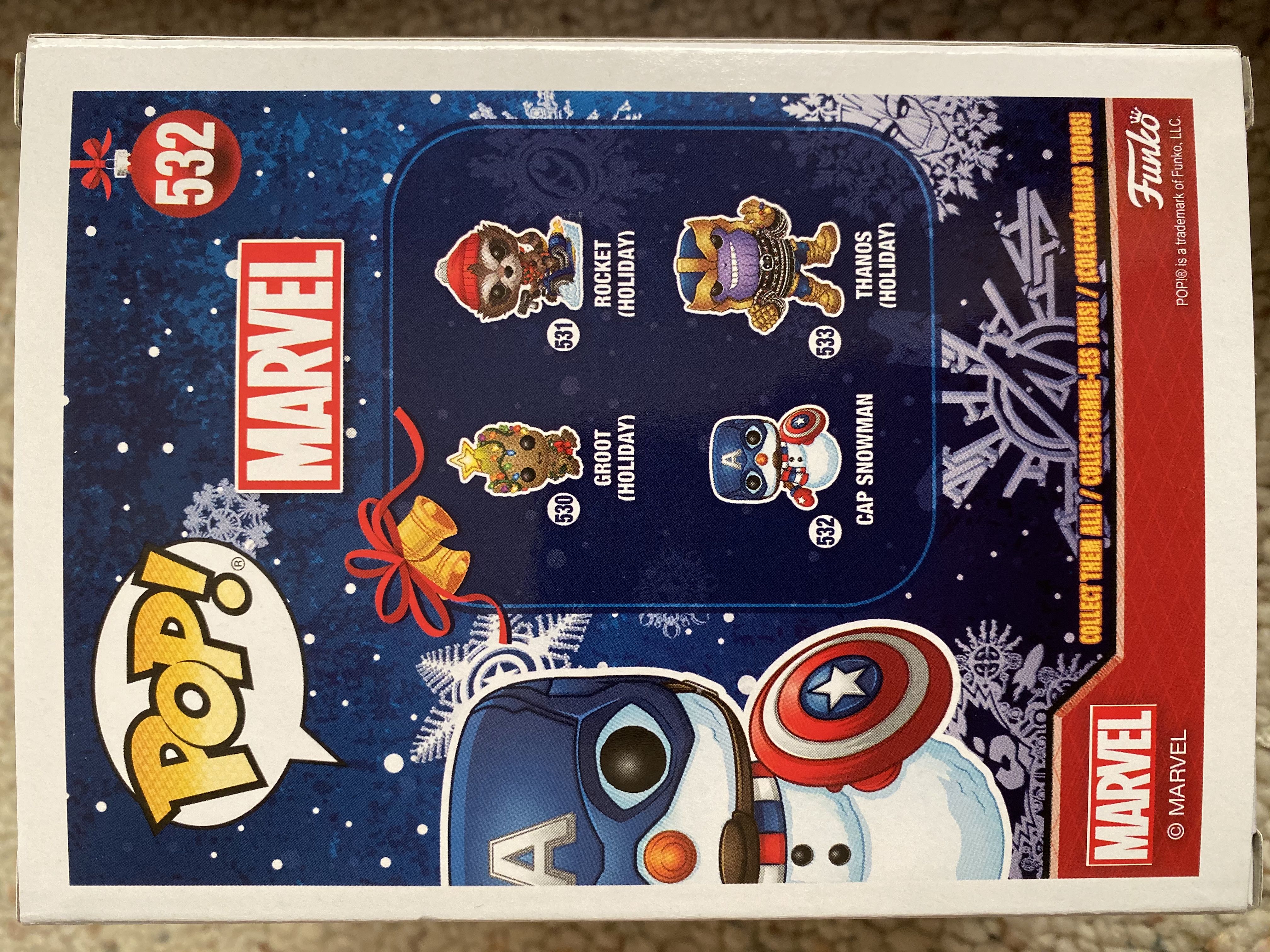 Cap Snowman - Captain America vinyl figure collectible [Barcode 889698433358] - Main Image 2