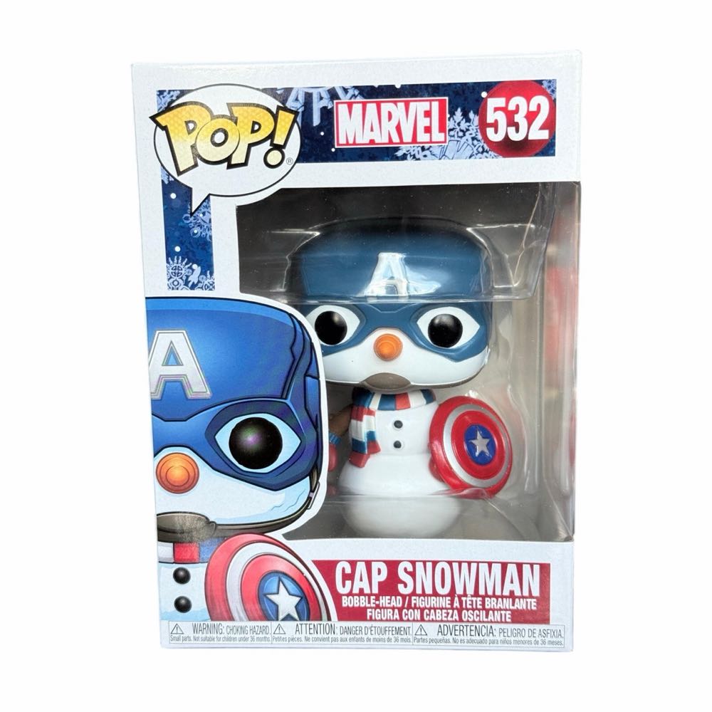 Cap Snowman - Captain America vinyl figure collectible [Barcode 889698433358] - Main Image 3
