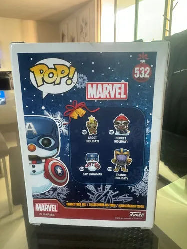 Cap Snowman - Captain America vinyl figure collectible [Barcode 889698433358] - Main Image 4