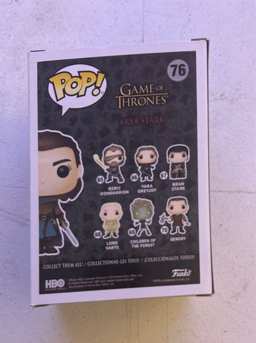 GoT: 76 Arya Stark - Game of Thrones vinyl figure collectible [Barcode 889698381642] - Main Image 3