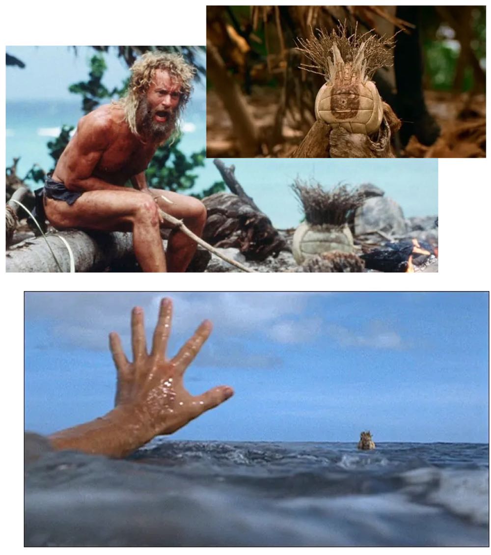 Chuck Noland and Wilson - Cast Away vinyl figure collectible [Barcode 889698426480] - Main Image 3