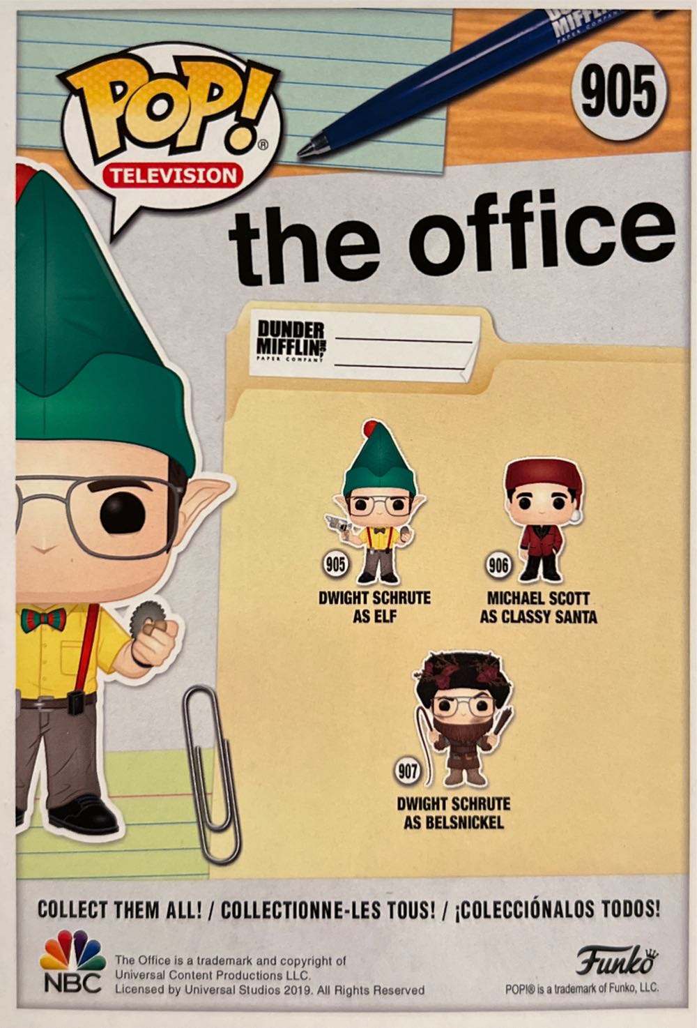 Funko Pop! Television The Office: Dwight Schrute As Elf # 905 - Funko vinyl figure collectible [Barcode 889698434294] - Main Image 3