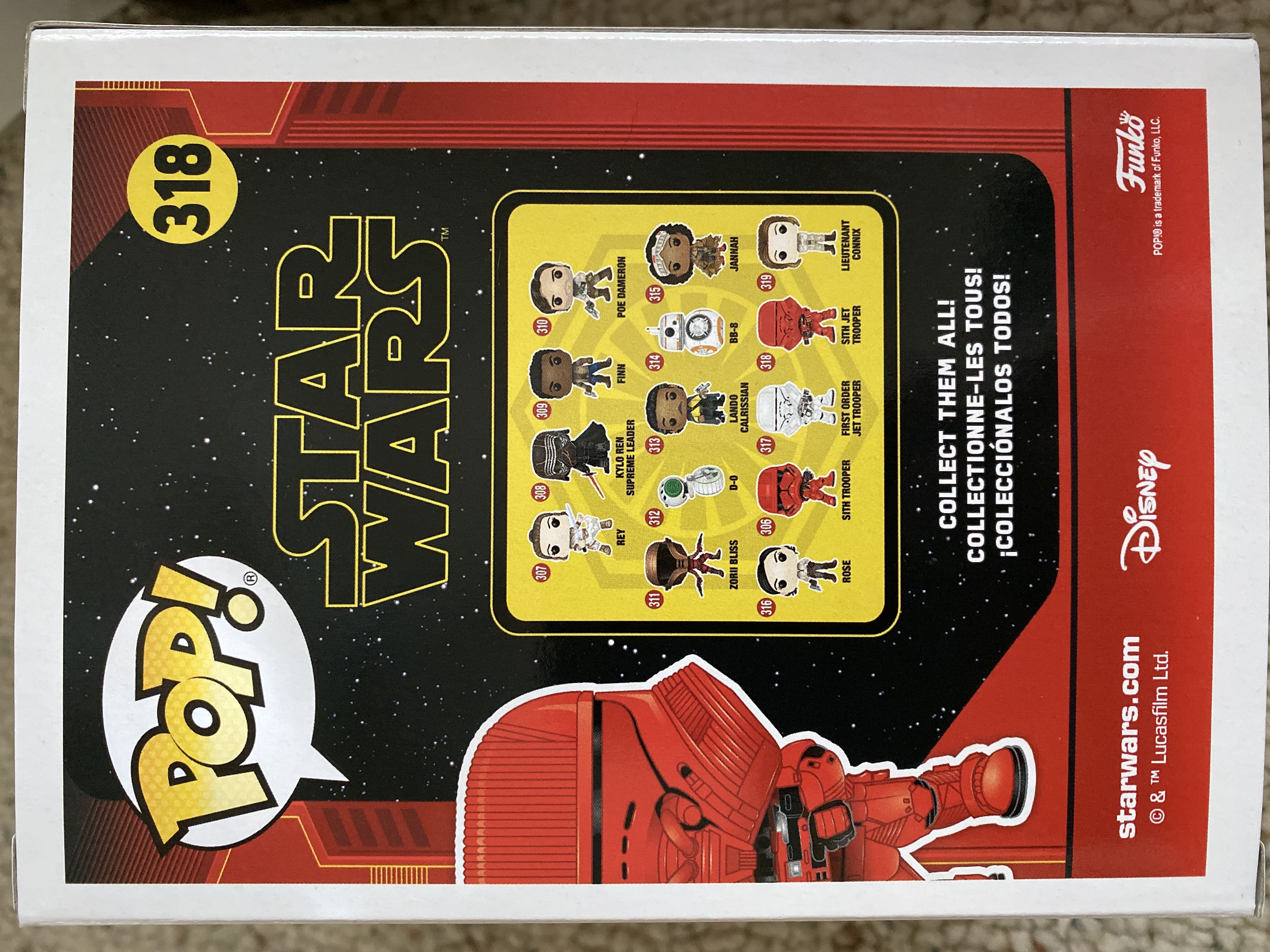 Sith Jet Trooper - Star Wars vinyl figure collectible [Barcode 889698398800] - Main Image 2