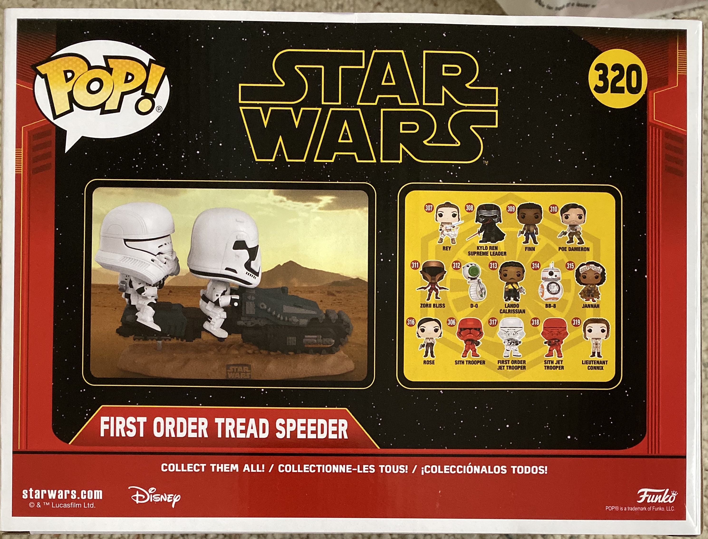 Star Wars - First Order Tread Speeder - Star Wars vinyl figure collectible [Barcode 889698399159] - Main Image 2