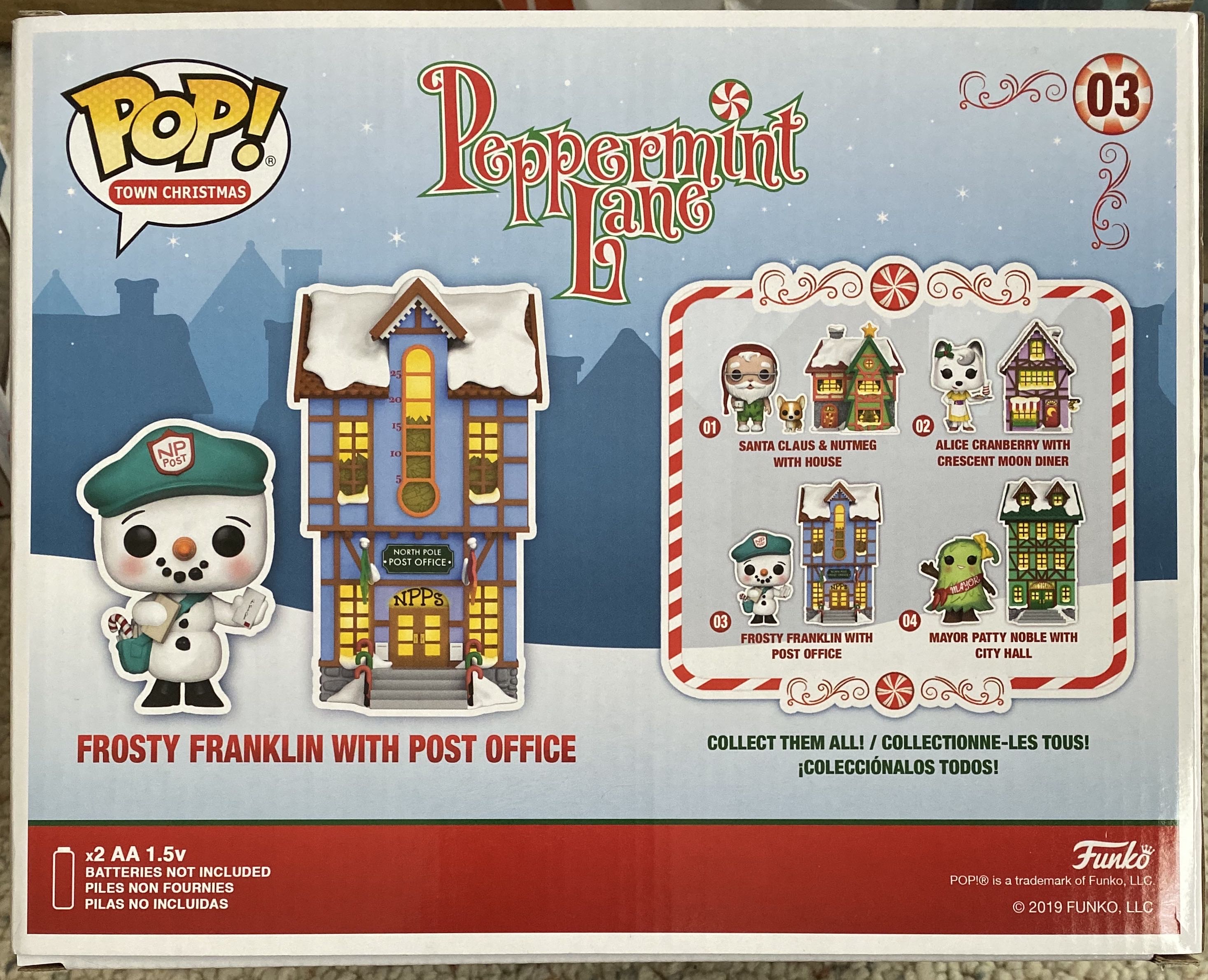 Peppermint Lane - Frosty Franklin & Post Office - Funko vinyl figure collectible [Barcode 889698444668] - Main Image 2