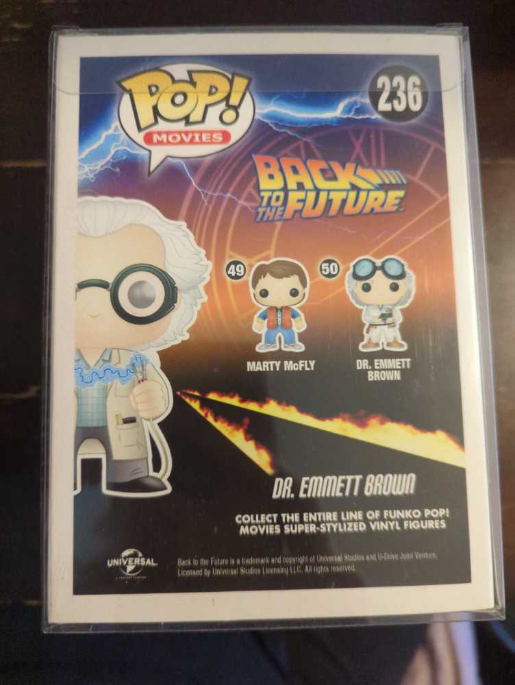 Back To The Future:  236 Dr. Emmett Brown - Back to the Future vinyl figure collectible [Barcode 849803064778] - Main Image 4
