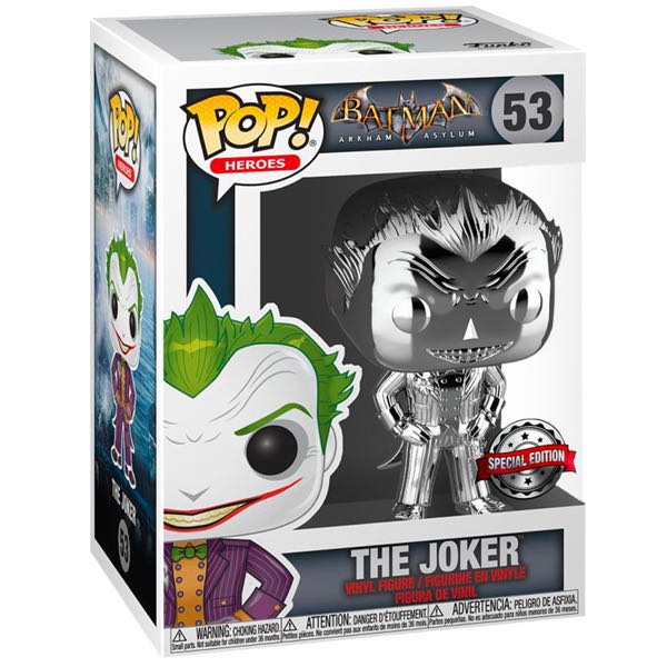 The Joker (Silver Chrome) - Batman vinyl figure collectible [Barcode 889698423342] - Main Image 2