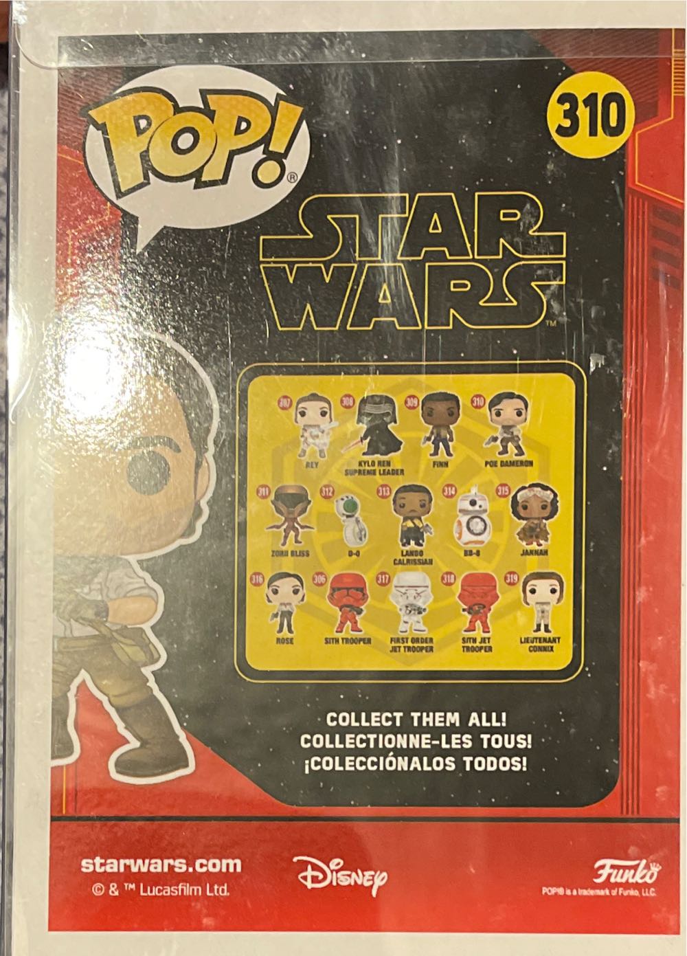 Poe Dameron - Star Wars - 310 Funko Pop - Star Wars vinyl figure collectible [Barcode 889698398916] - Main Image 4