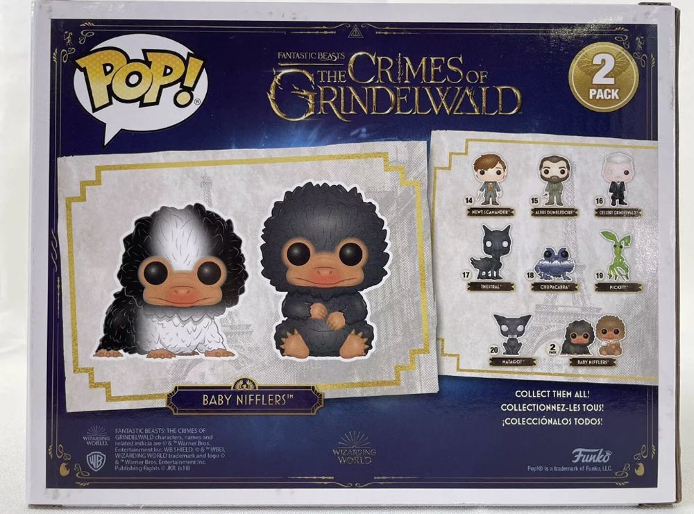 Baby Nifflers (Black/Grey and Black) - Fantastic Beasts: The Crimes of Grindelwald vinyl figure collectible [Barcode 889698327565] - Main Image 2