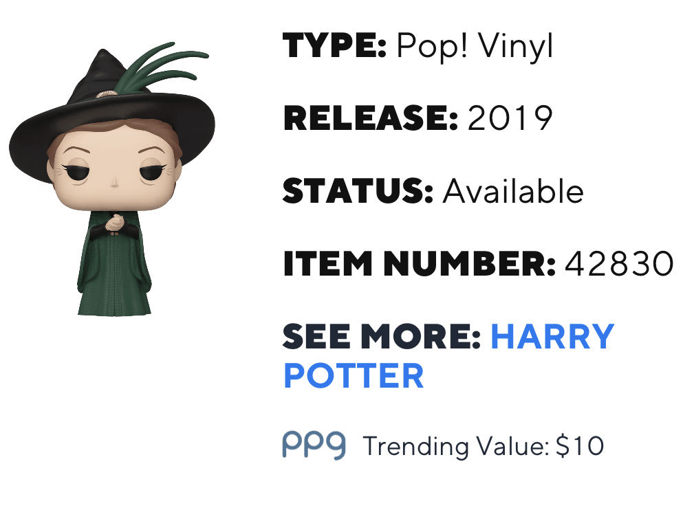 Minerva McGonagall - Harry Potter vinyl figure collectible [Barcode 889698428309] - Main Image 4