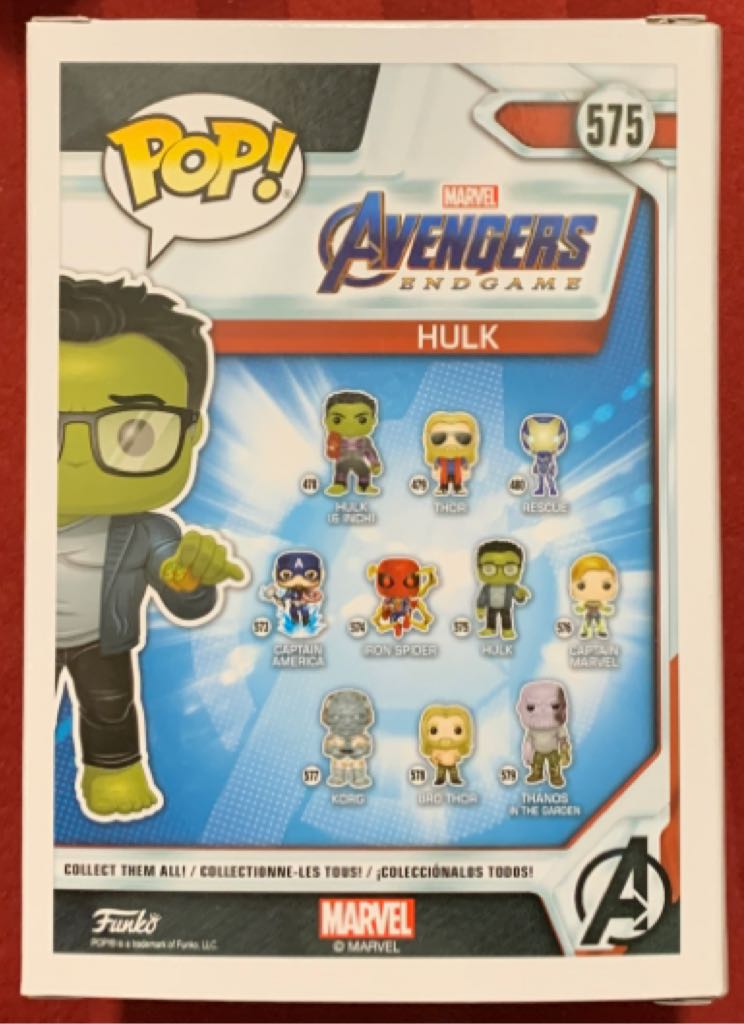 Marvel Hulk w/ Taco - Avengers: Endgame vinyl figure collectible [Barcode 889698451390] - Main Image 2