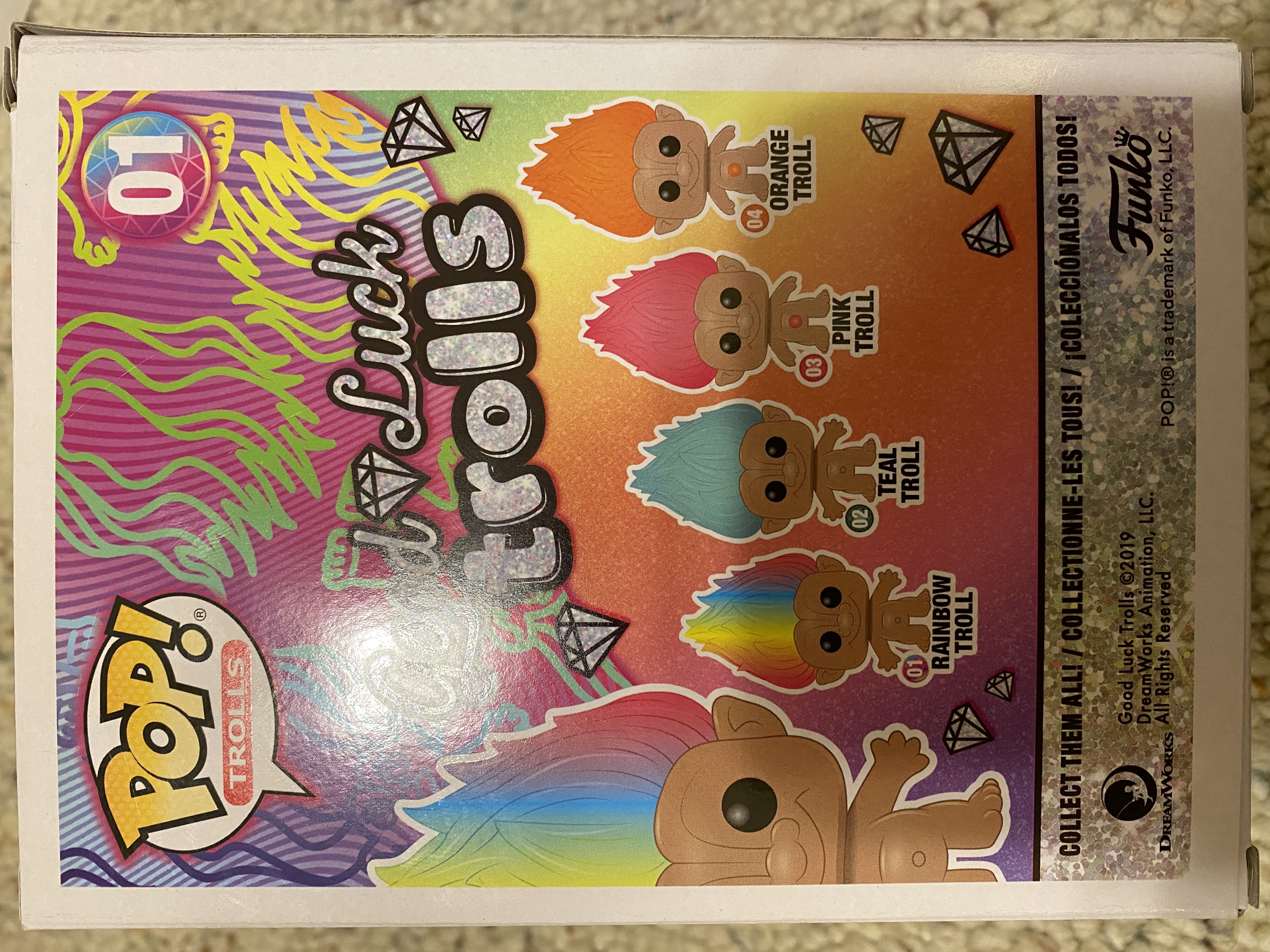 Rainbow Troll  vinyl figure collectible [Barcode 889698446044] - Main Image 2