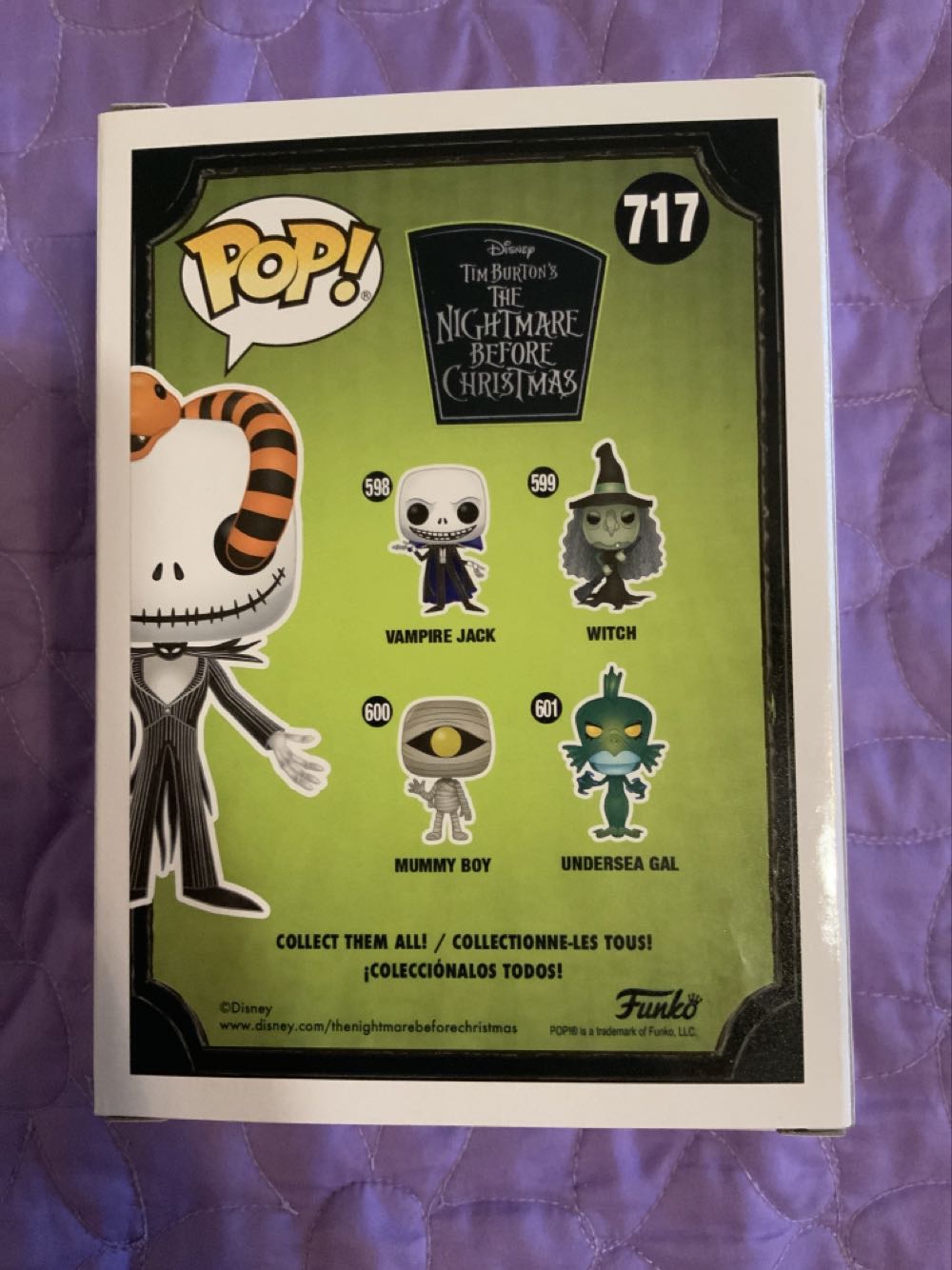 Jack Skellington - The Nightmare Before Christmas vinyl figure collectible [Barcode 889698429894] - Main Image 2