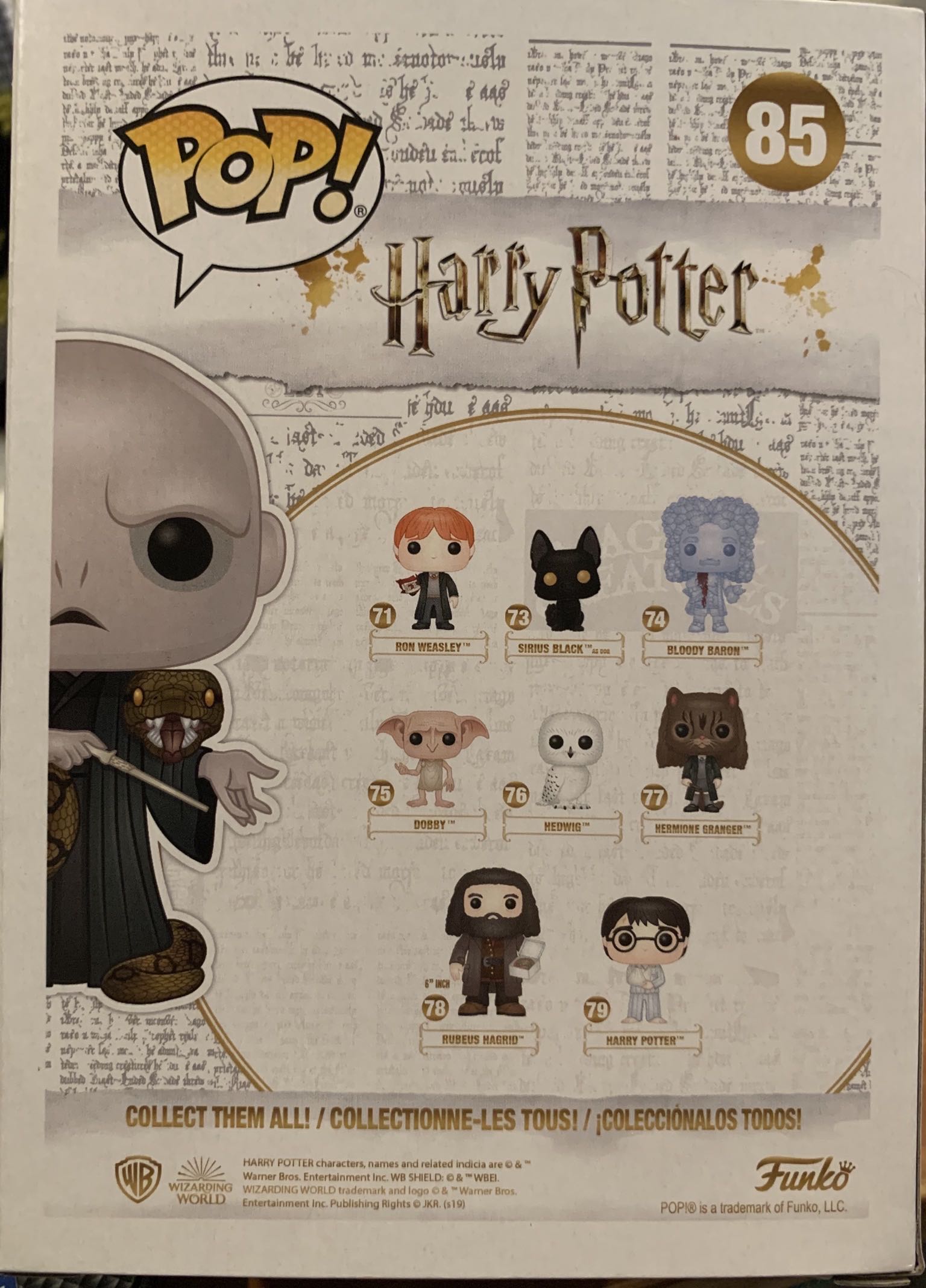 Lord Voldemort With Snake And Wand - Harry Potter vinyl figure collectible [Barcode 889698406178] - Main Image 2
