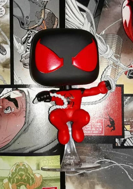 Scarlet Spider (Kaine Parker) Pop! 523 - Spider-Man vinyl figure collectible [Barcode 889698429771] - Main Image 4