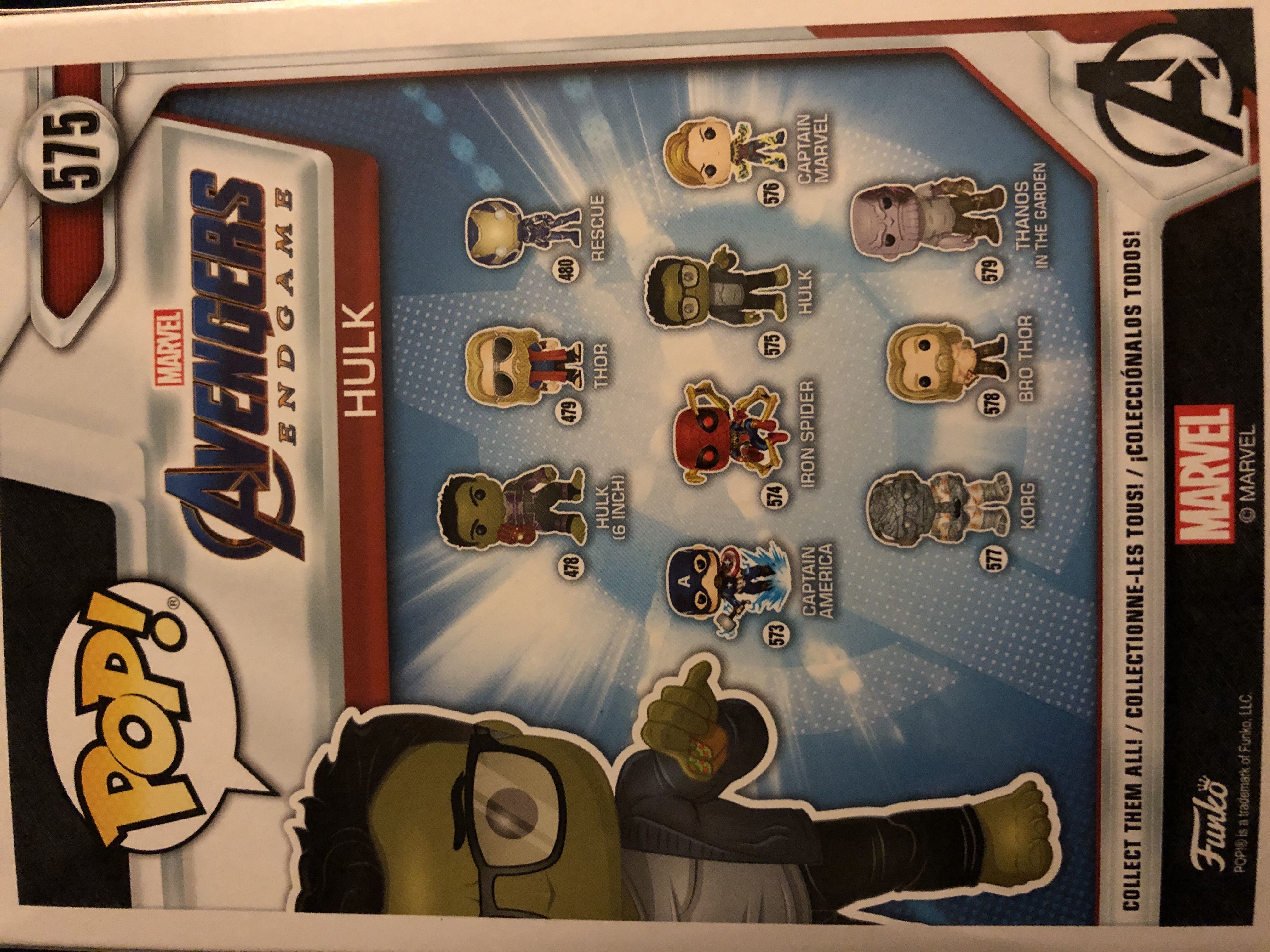 Hulk - Avengers: Endgame vinyl figure collectible [Barcode 889698451390] - Main Image 2