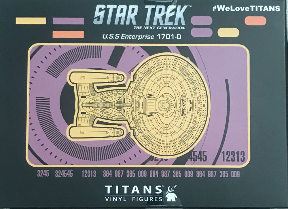 U.S.S. ENTERPRISE 1701-D 4.5” VINYL FIGURE (NYCC 2016 EXCLUSIVE) - Star Trek vinyl figure collectible [Barcode 5052473124719] - Main Image 2