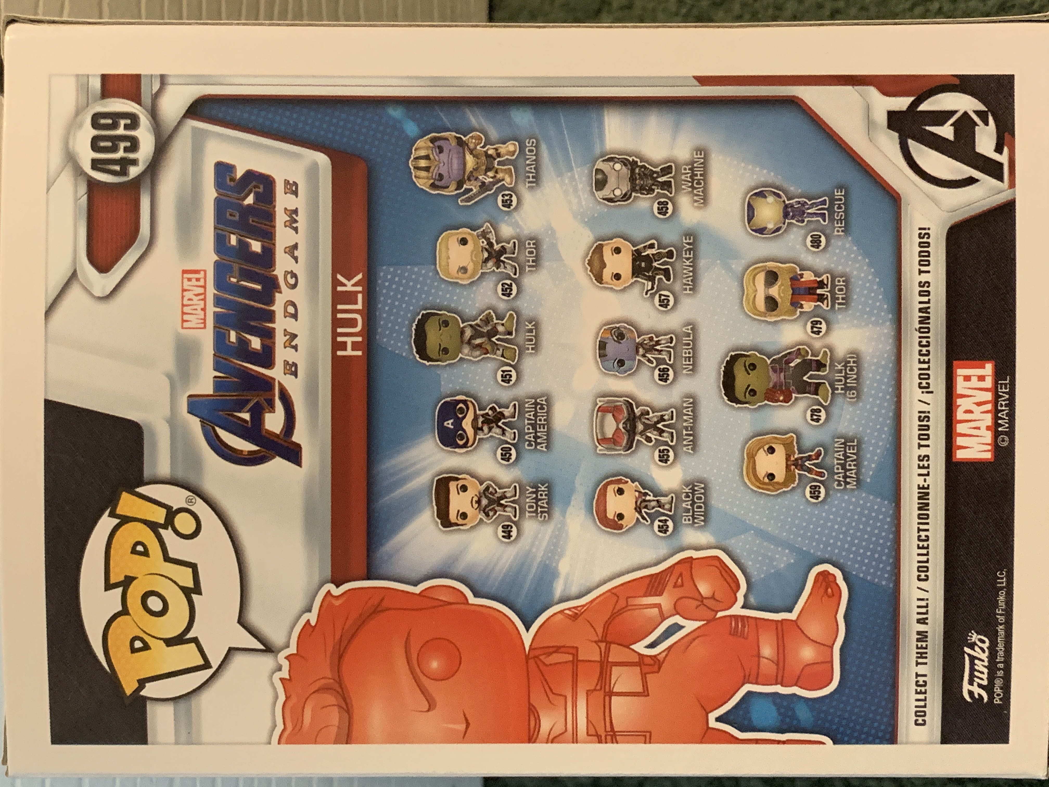 Hulk (Red Chrome) #499 - Avengers: Endgame vinyl figure collectible [Barcode 889698413565] - Main Image 2