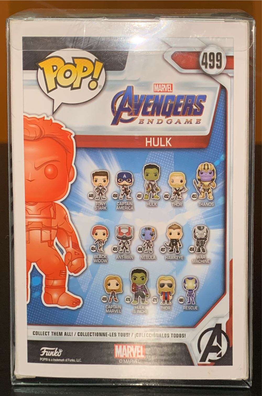 Hulk (Red Chrome) #499 - Avengers: Endgame vinyl figure collectible [Barcode 889698413565] - Main Image 3