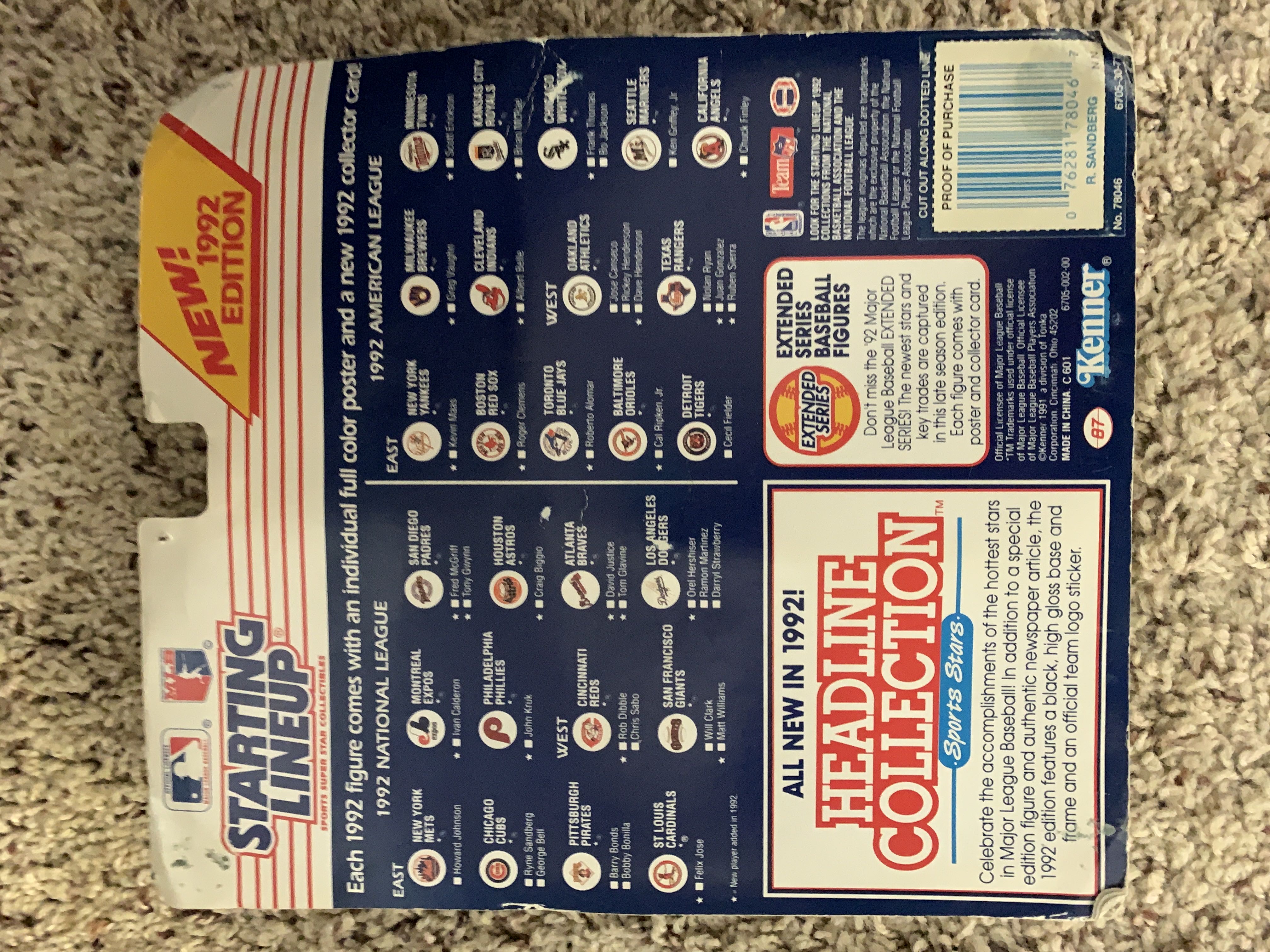 Ryne Sandberg  vinyl figure collectible [Barcode 076281780467] - Main Image 2