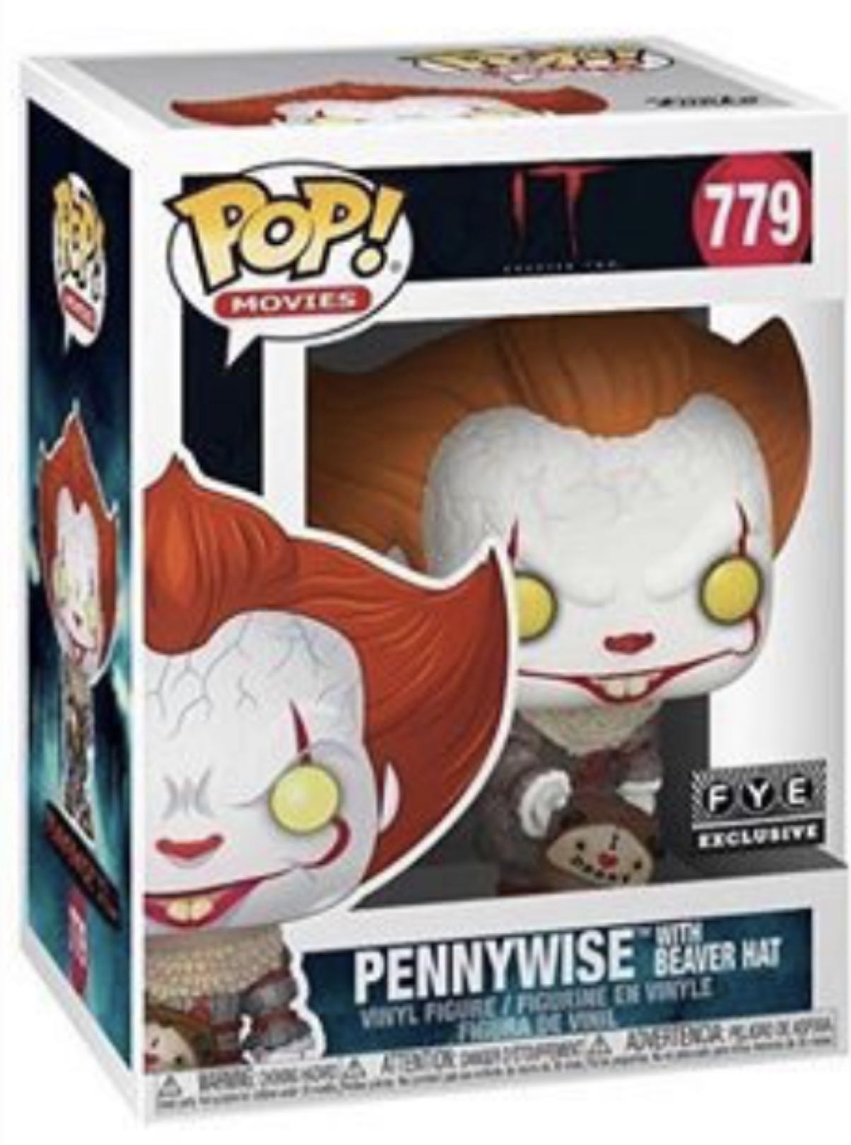Pennywise w/ Beaver Hat - It vinyl figure collectible - Main Image 3