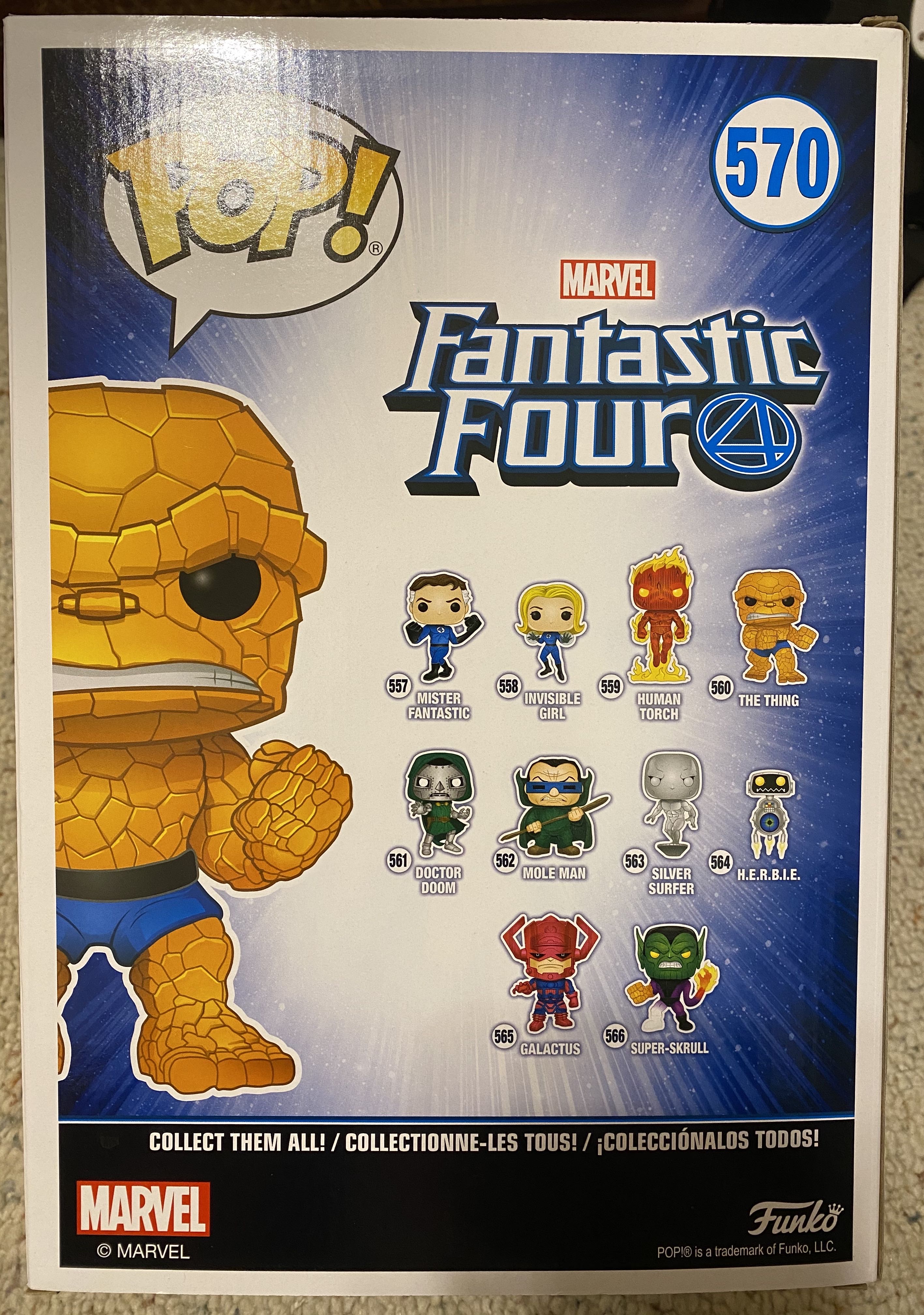 The Thing (10-Inch) - Fantastic Four vinyl figure collectible [Barcode 889698450089] - Main Image 2