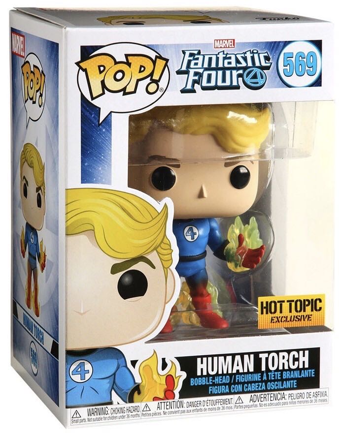 Human Torch - Fantastic Four vinyl figure collectible [Barcode 889698450072] - Main Image 3
