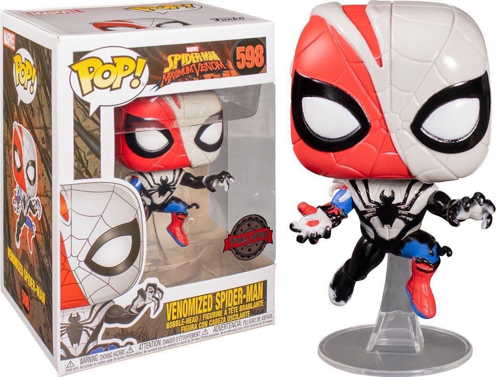 Venomized Spider-Man - Marvel Universe vinyl figure collectible [Barcode 889698464604] - Main Image 3