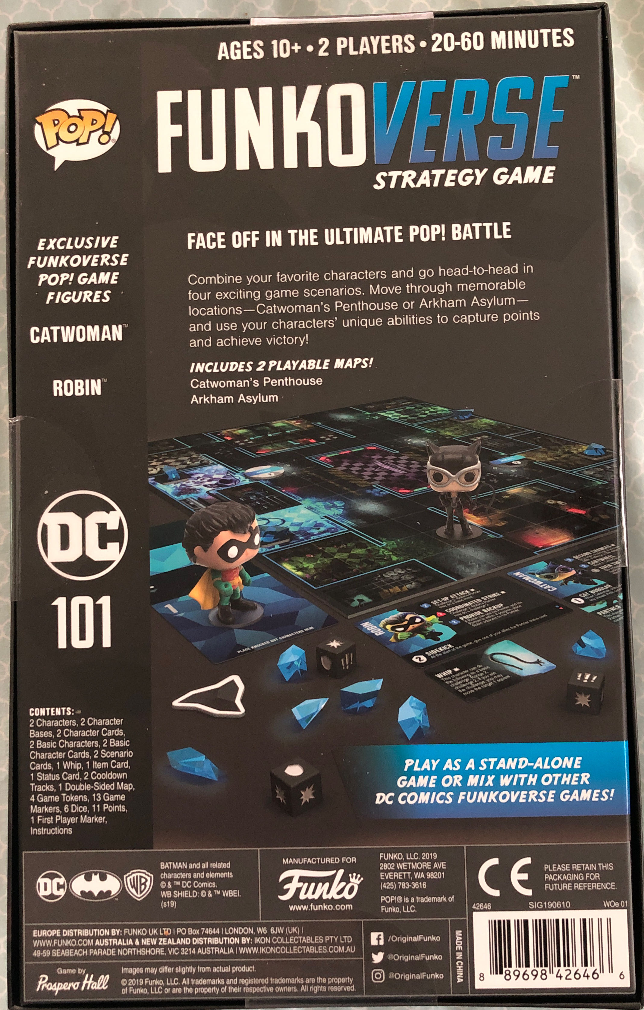 Funkoverse Strategy Game DC - Batman vinyl figure collectible [Barcode 889698426466] - Main Image 2