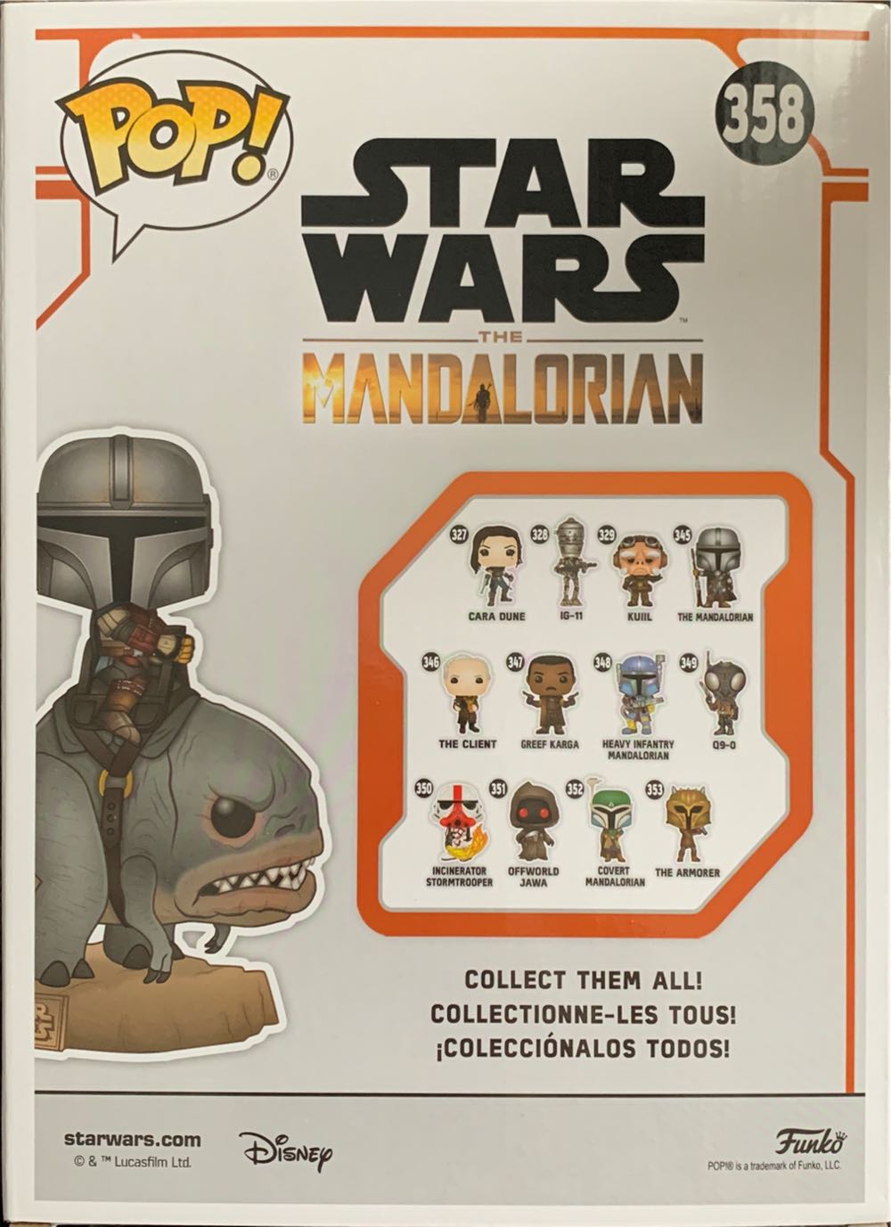Mandalorian on Blurrg - Star Wars: The Mandalorian vinyl figure collectible [Barcode 889698455473] - Main Image 4