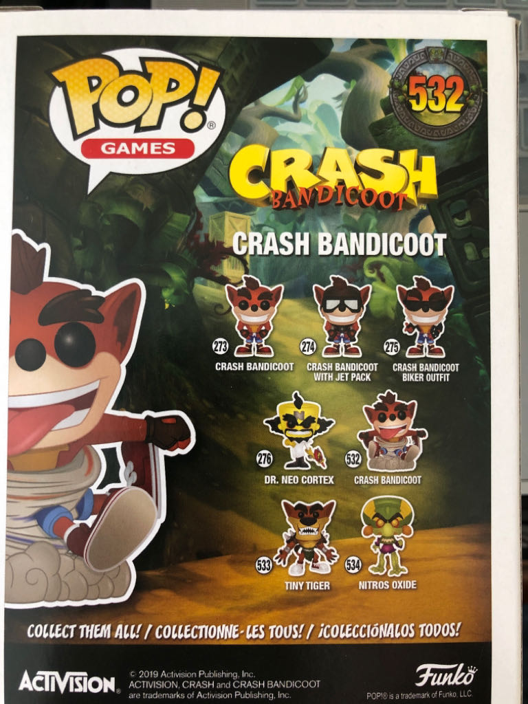 Crash Bandicoot -532- Crash Bandicoot (Spin) - Crash Bandicoot vinyl figure collectible [Barcode 889698433433] - Main Image 2